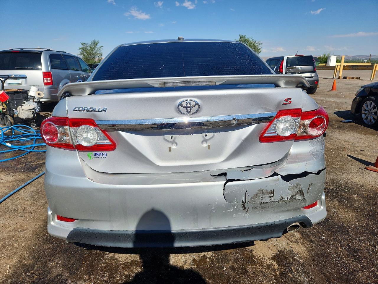 2012 Toyota Corolla S Silver vin: 2T1BU4EE9CC832357