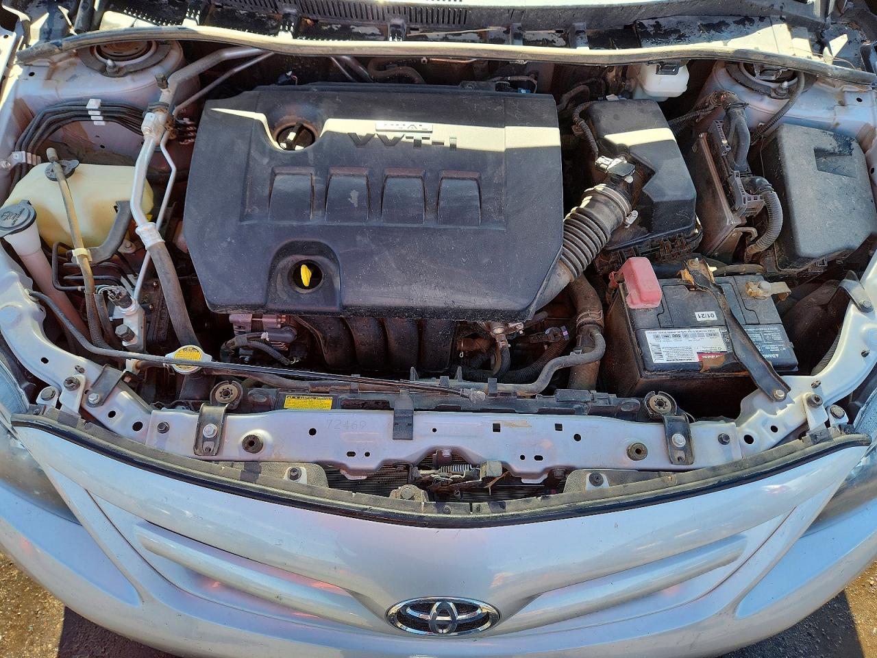 2012 Toyota Corolla S Silver vin: 2T1BU4EE9CC832357