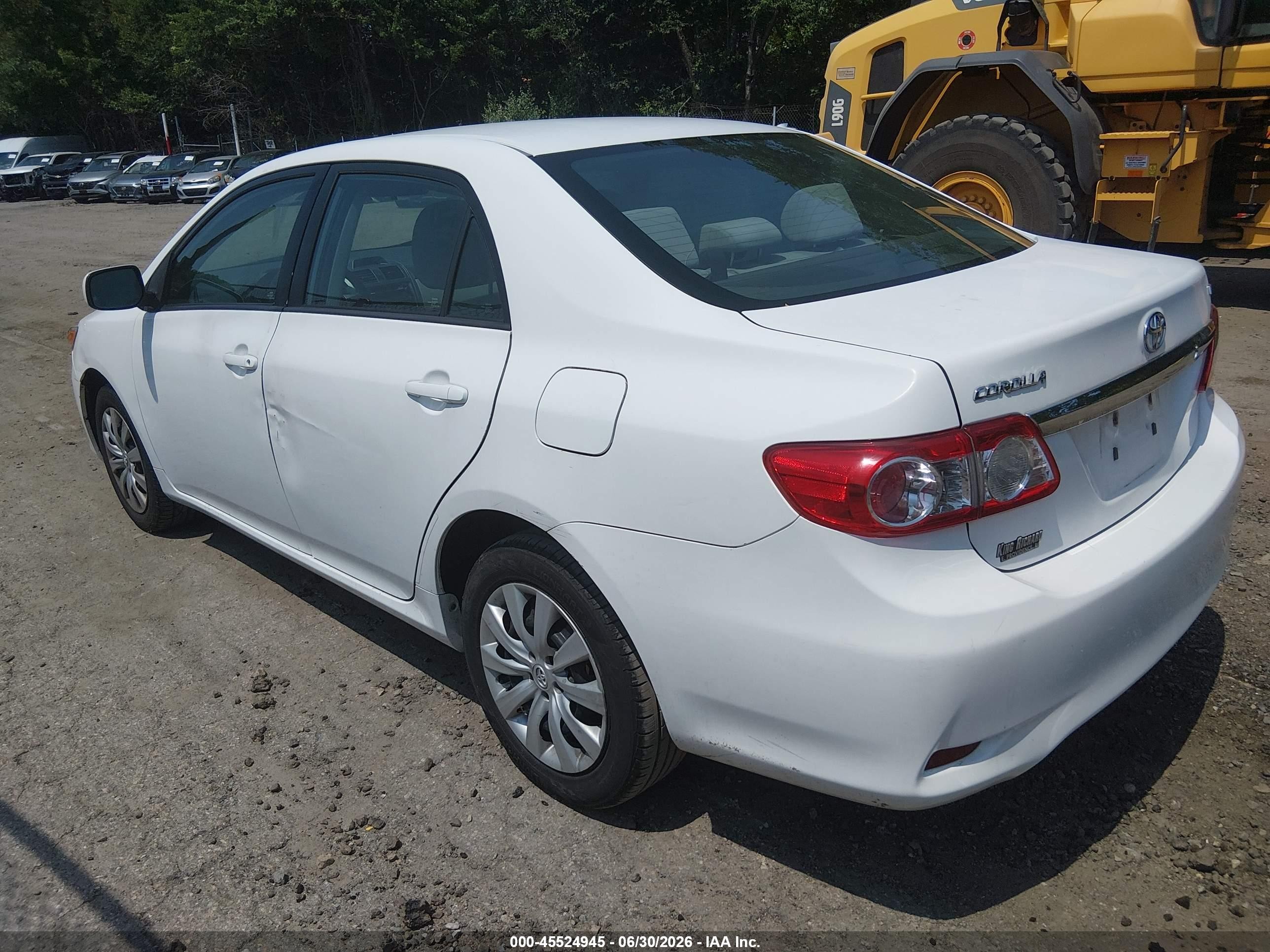 2012 Toyota Corolla Le White vin: 2T1BU4EE9CC832522