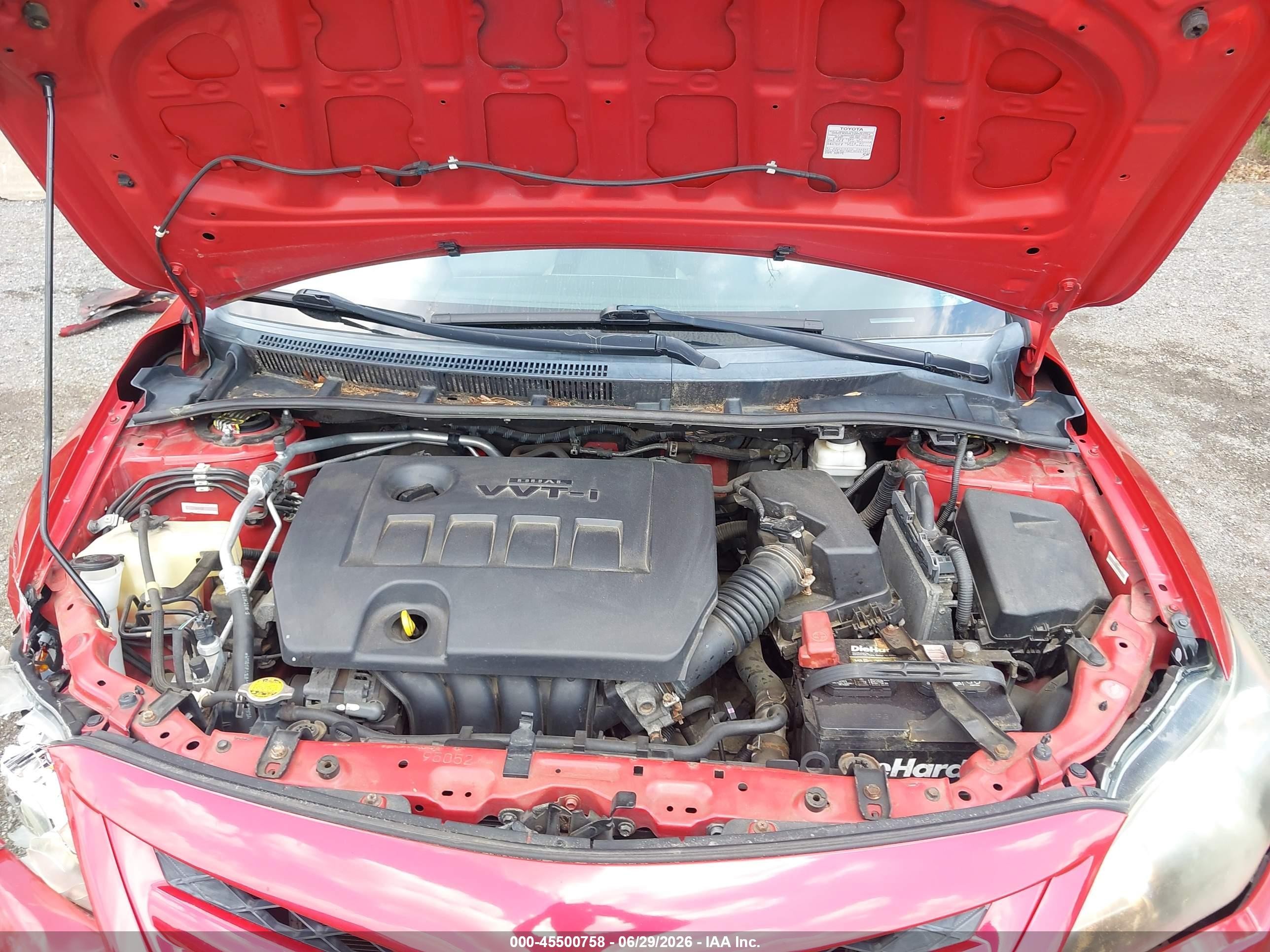 2012 Toyota Corolla S Red vin: 2T1BU4EE9CC854553