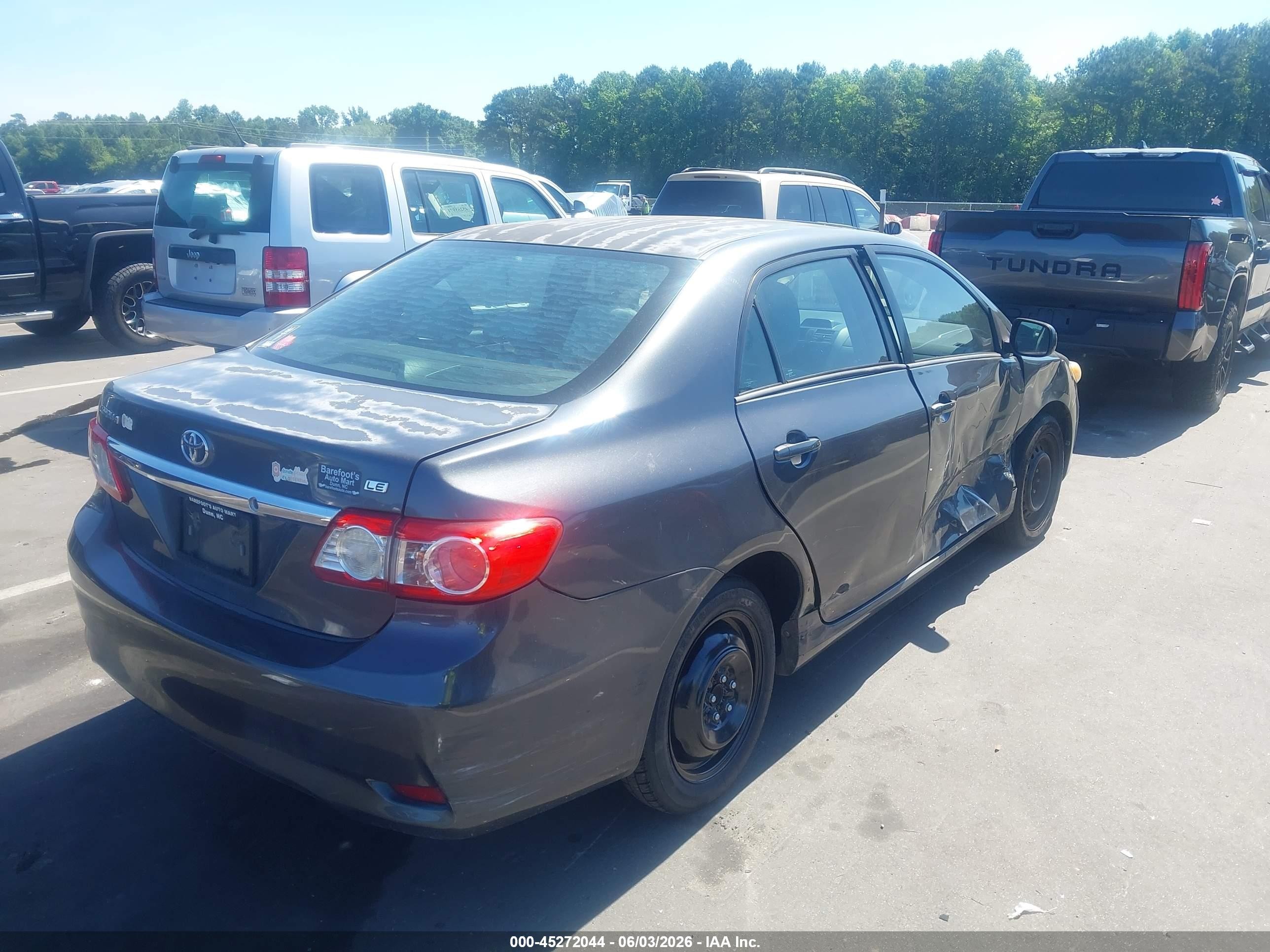 2012 Toyota Corolla Le Gray vin: 2T1BU4EE9CC870641