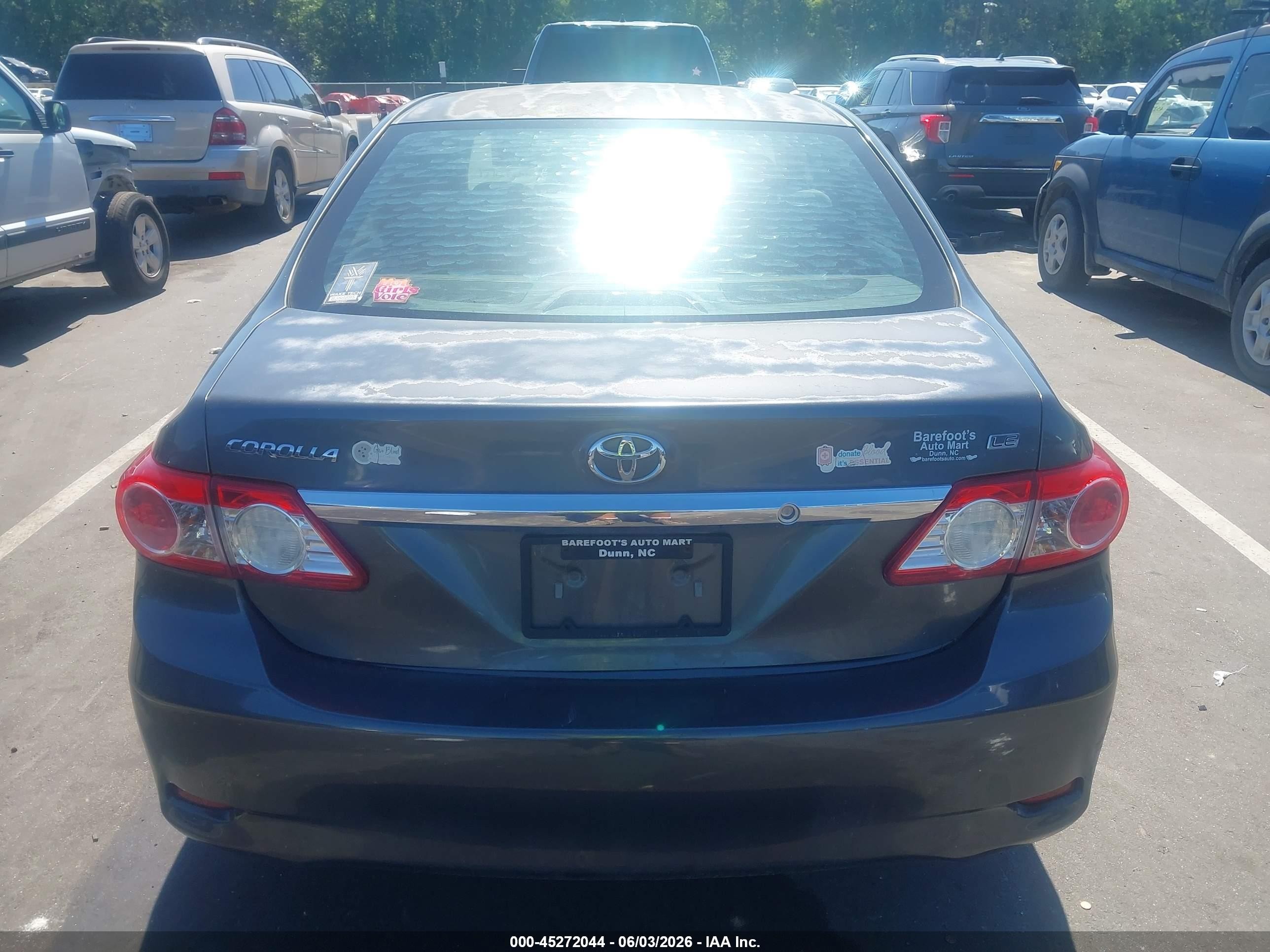 2012 Toyota Corolla Le Gray vin: 2T1BU4EE9CC870641