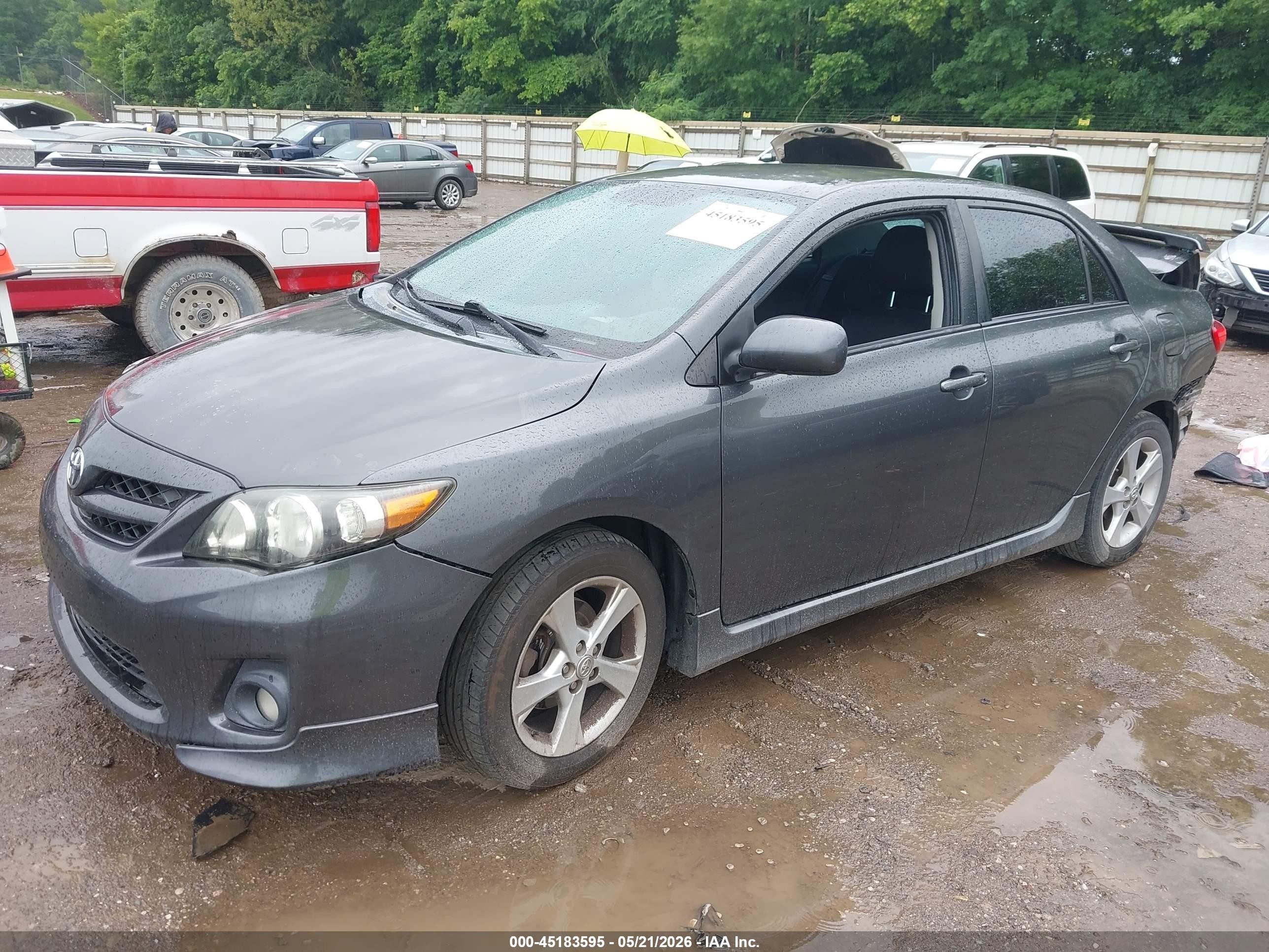 2012 Toyota Corolla S Gray vin: 2T1BU4EE9CC871496