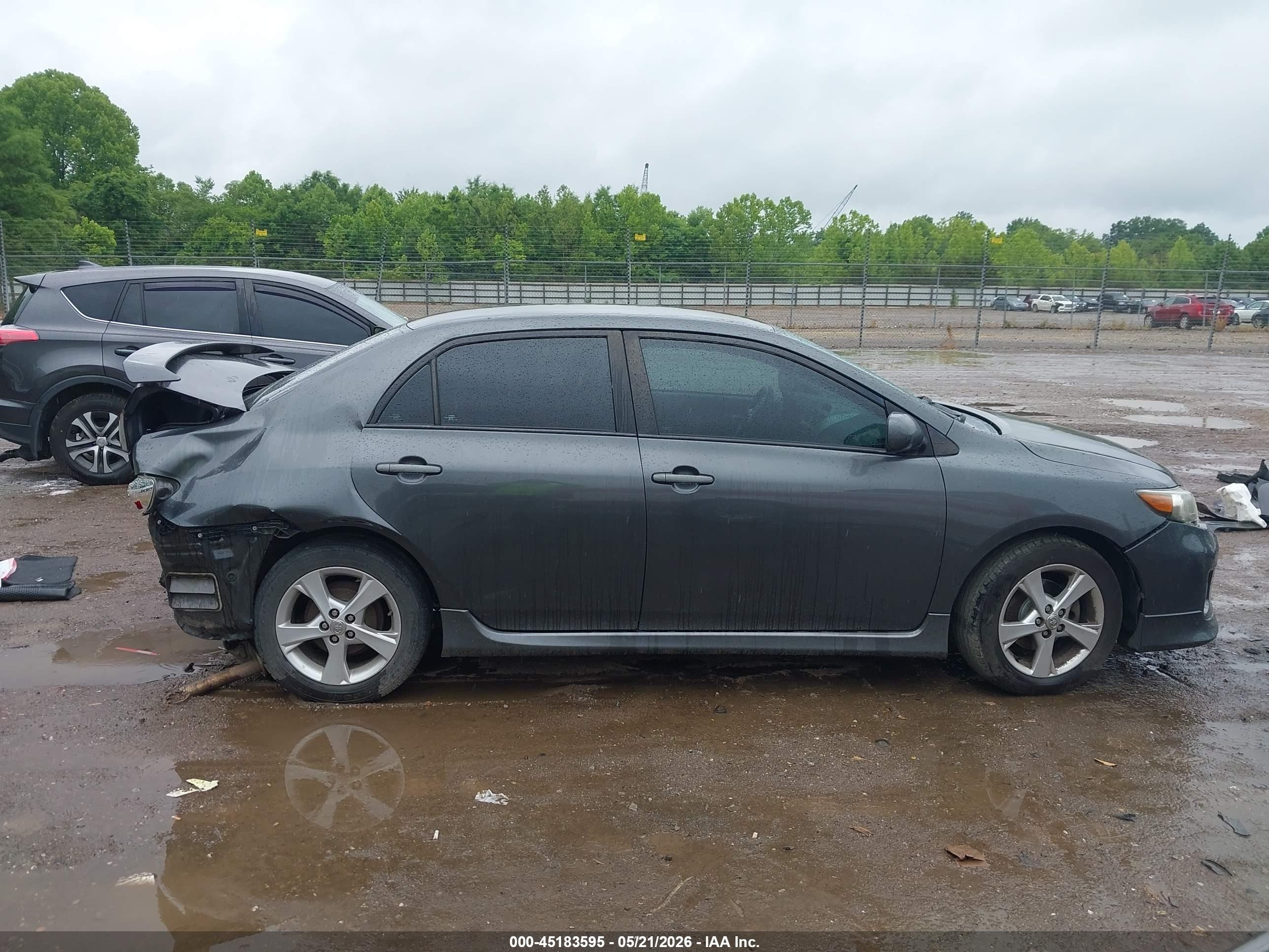 2012 Toyota Corolla S Gray vin: 2T1BU4EE9CC871496