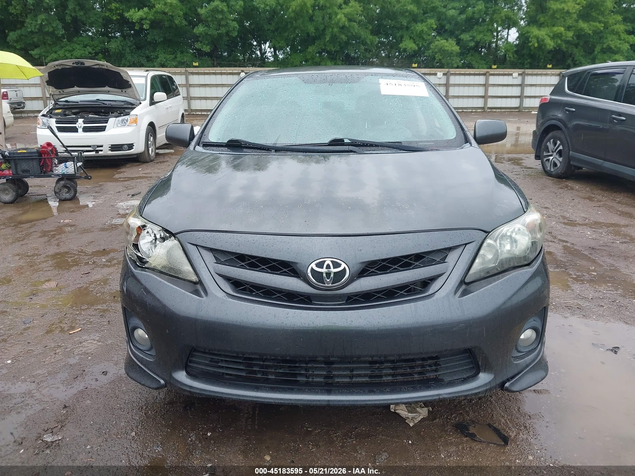 2012 Toyota Corolla S Gray vin: 2T1BU4EE9CC871496