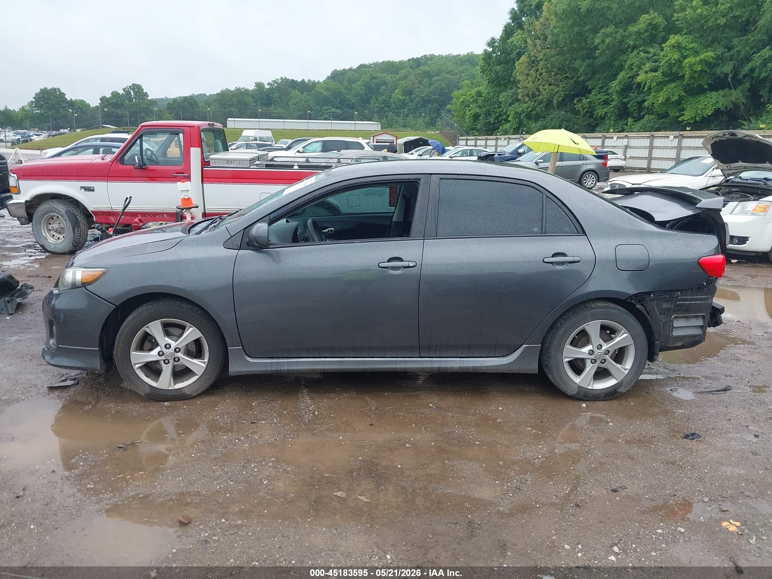 2012 Toyota Corolla S Gray vin: 2T1BU4EE9CC871496