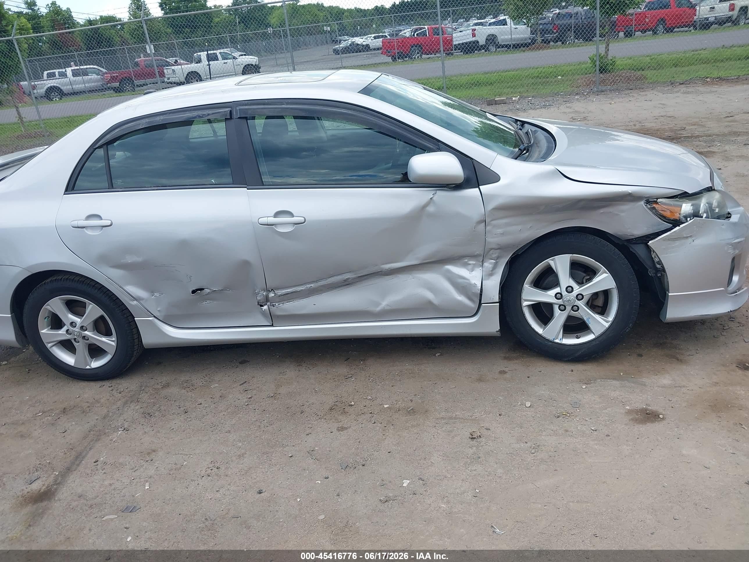 2012 Toyota Corolla S Silver vin: 2T1BU4EE9CC880537