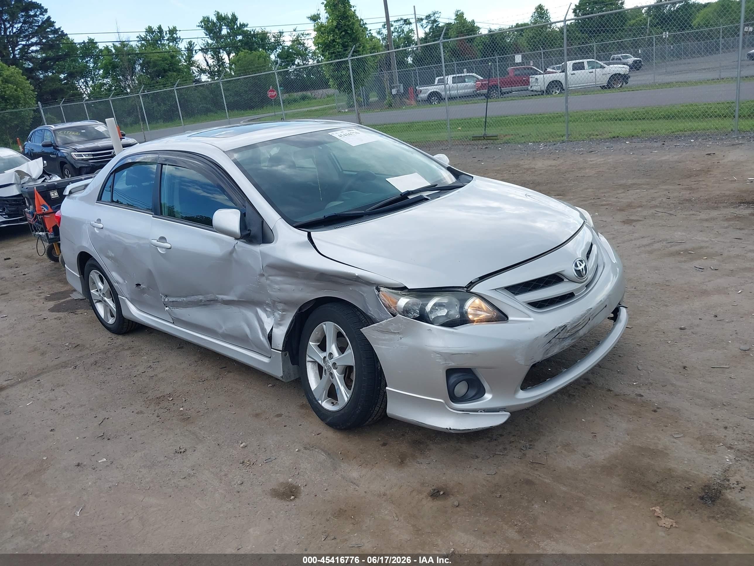 2012 Toyota Corolla S Silver vin: 2T1BU4EE9CC880537