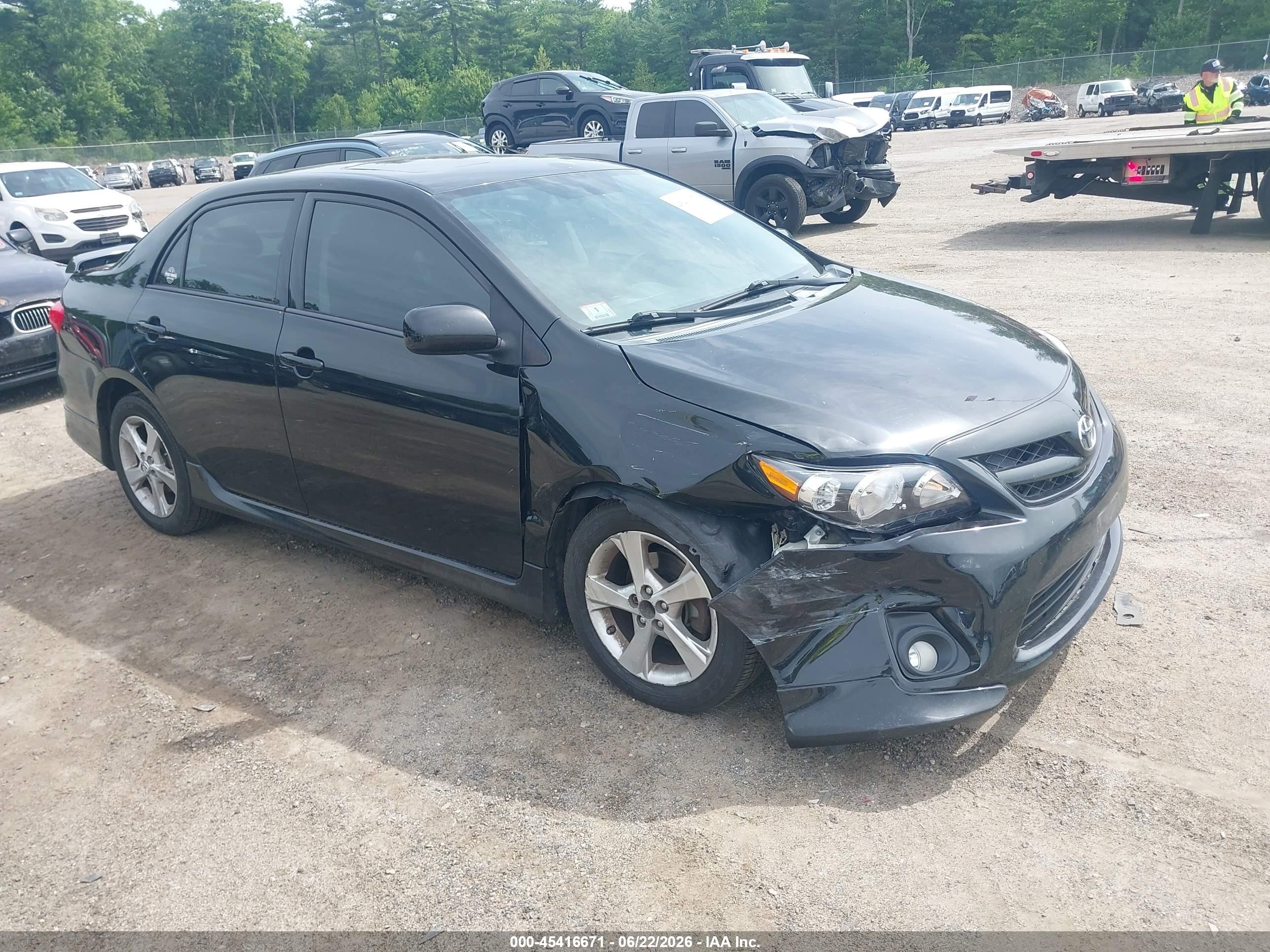 2012 Toyota Corolla S Black vin: 2T1BU4EE9CC885849