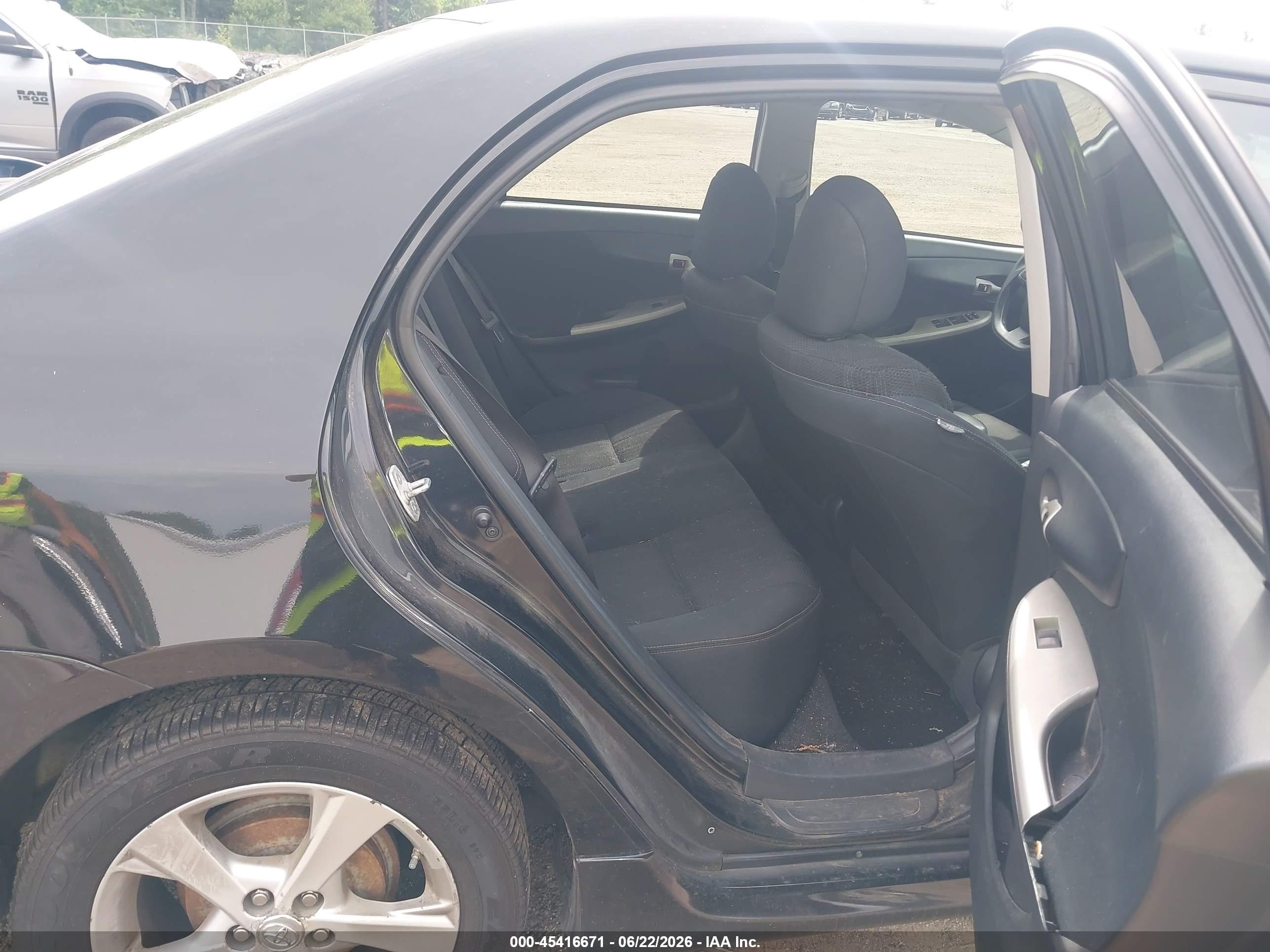 2012 Toyota Corolla S Black vin: 2T1BU4EE9CC885849