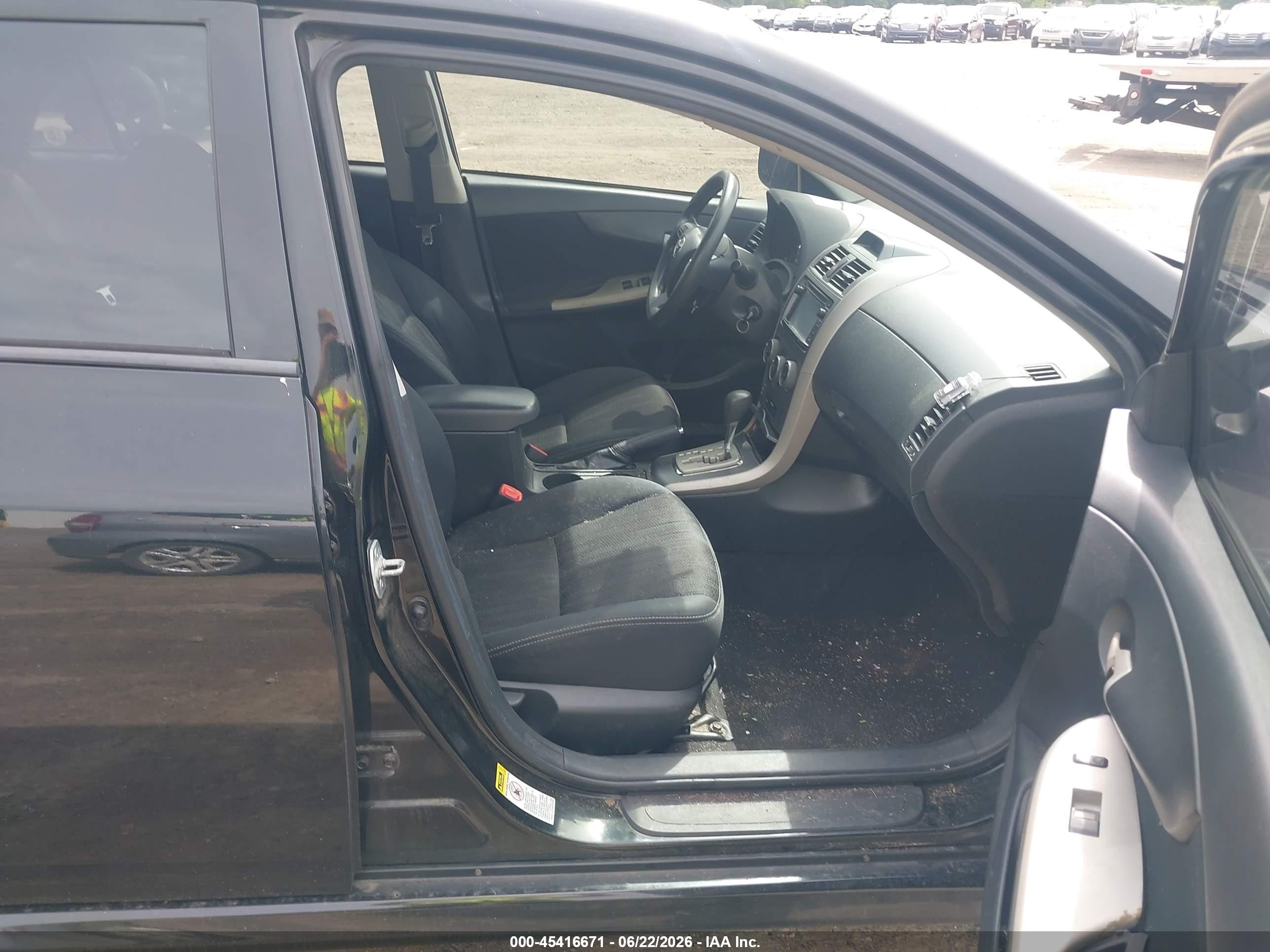 2012 Toyota Corolla S Black vin: 2T1BU4EE9CC885849