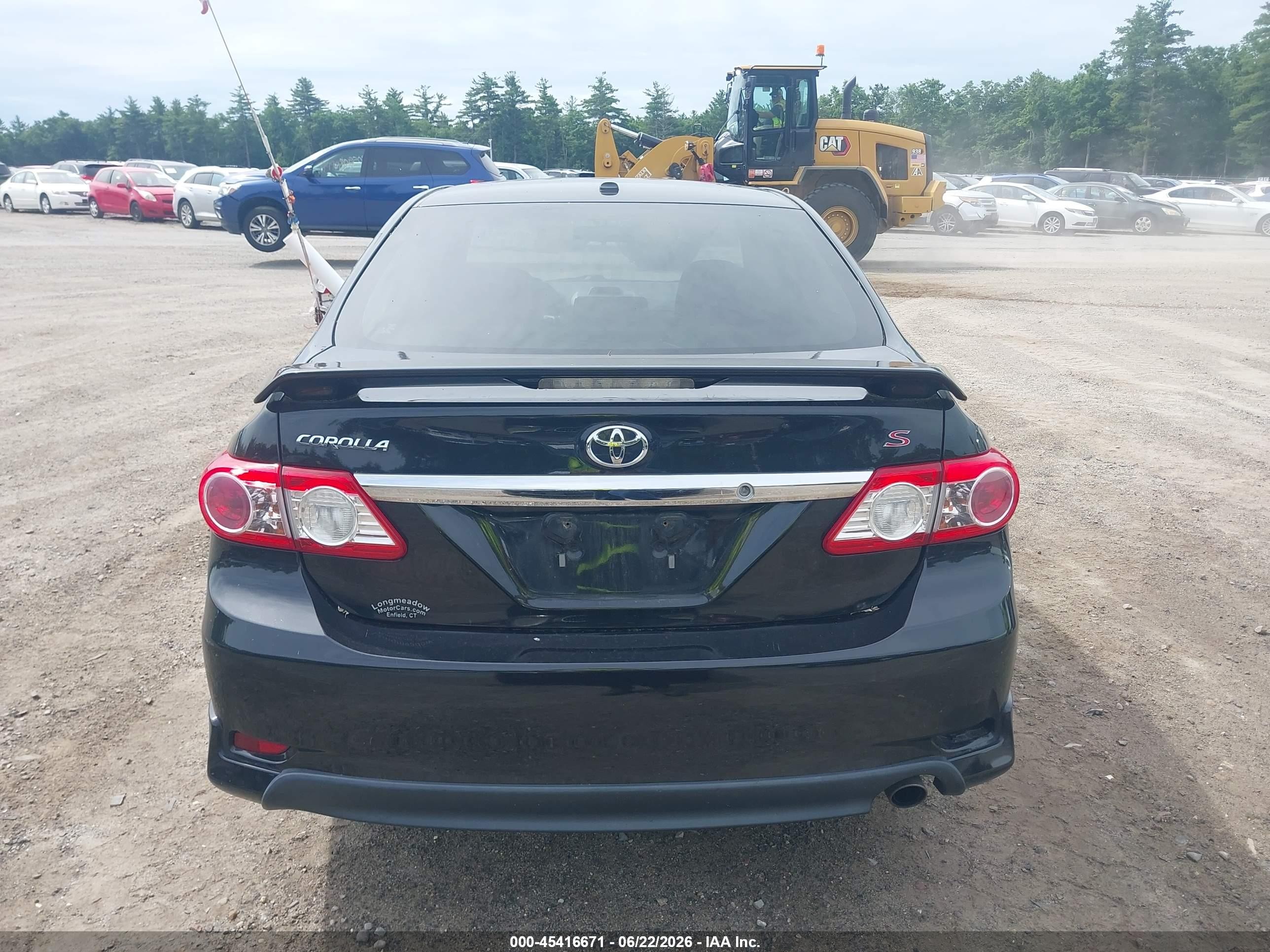 2012 Toyota Corolla S Black vin: 2T1BU4EE9CC885849