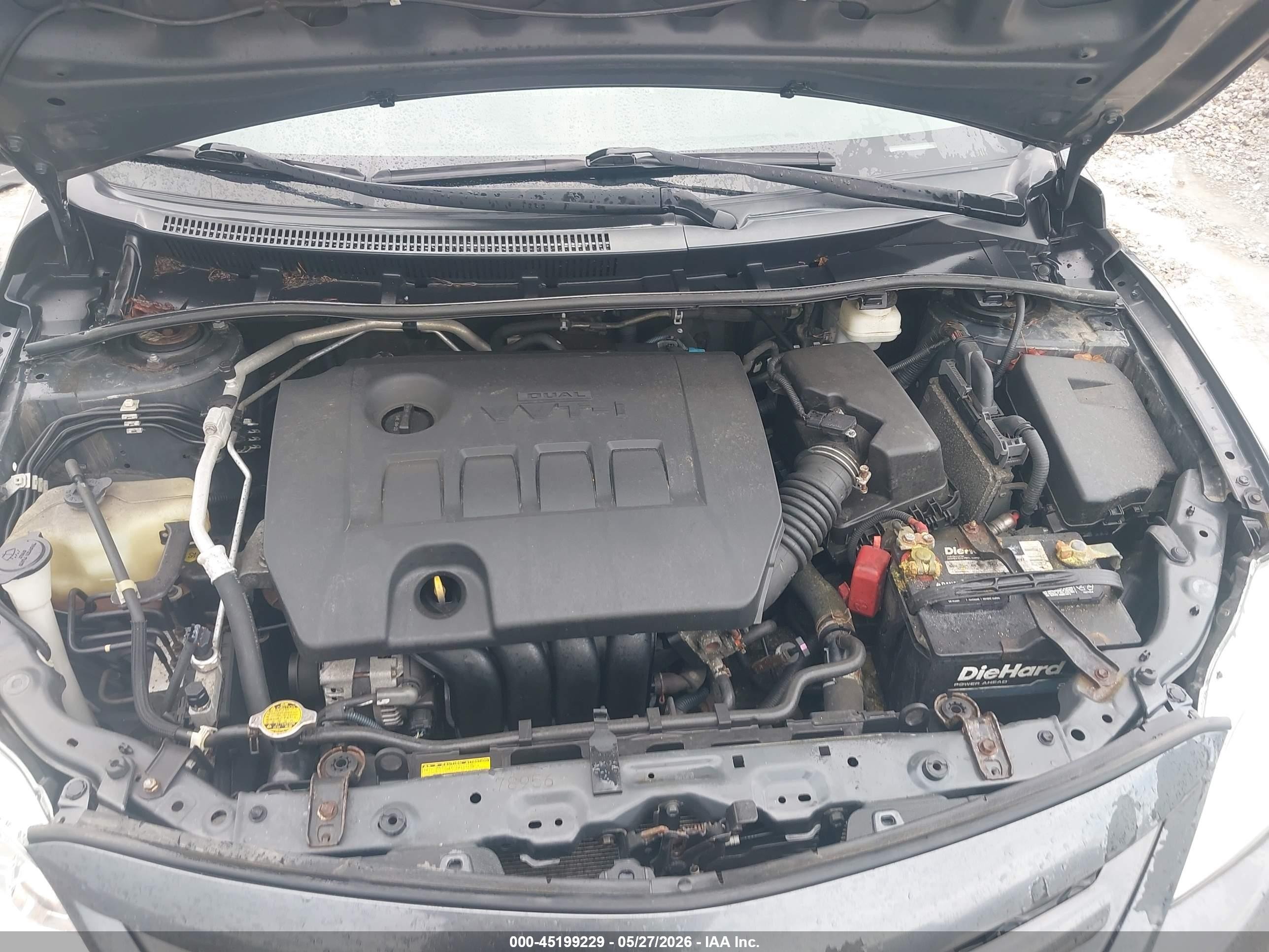 2012 Toyota Corolla Le Gray vin: 2T1BU4EE9CC888072