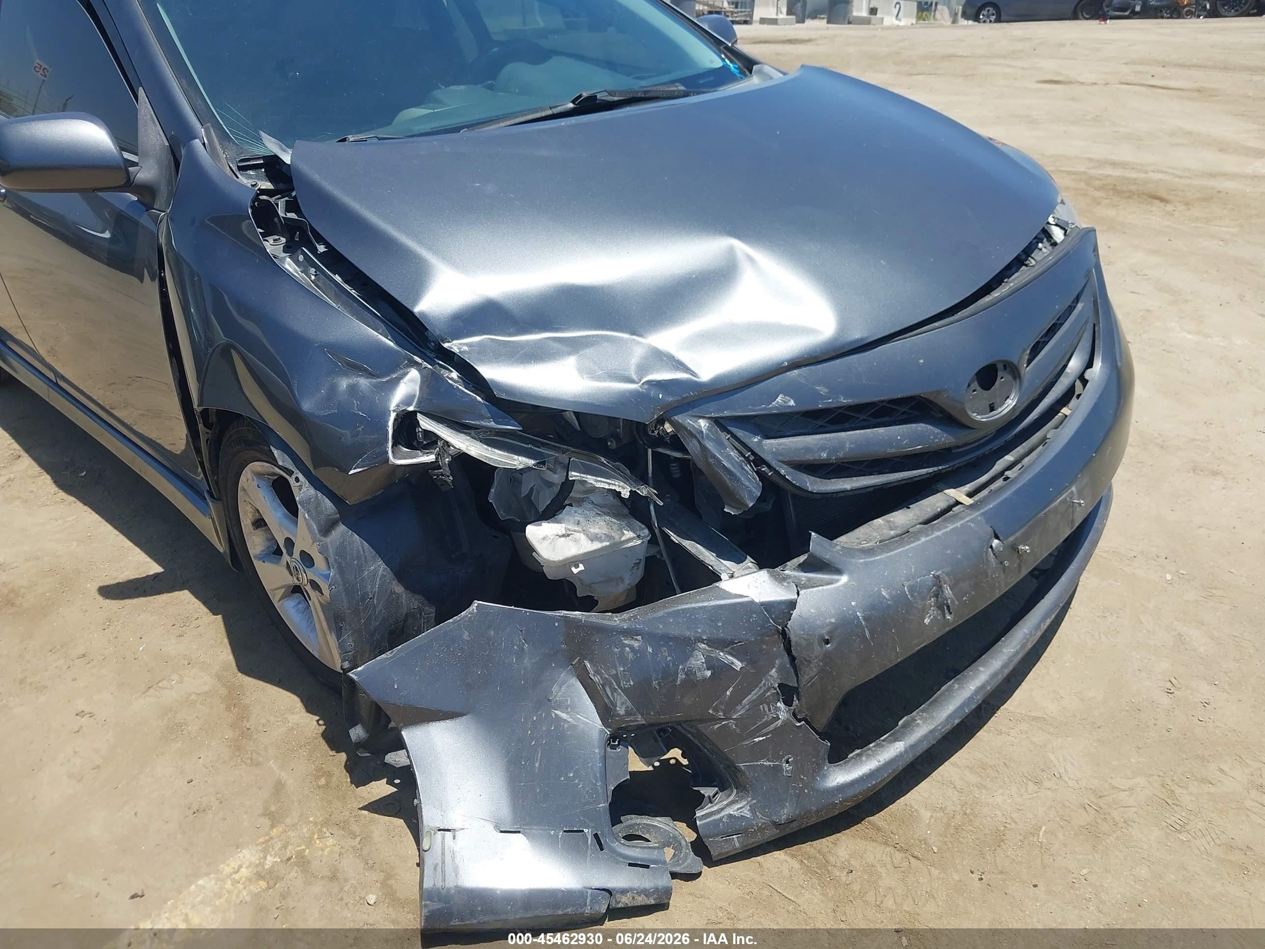 2012 Toyota Corolla S Gray vin: 2T1BU4EE9CC899587