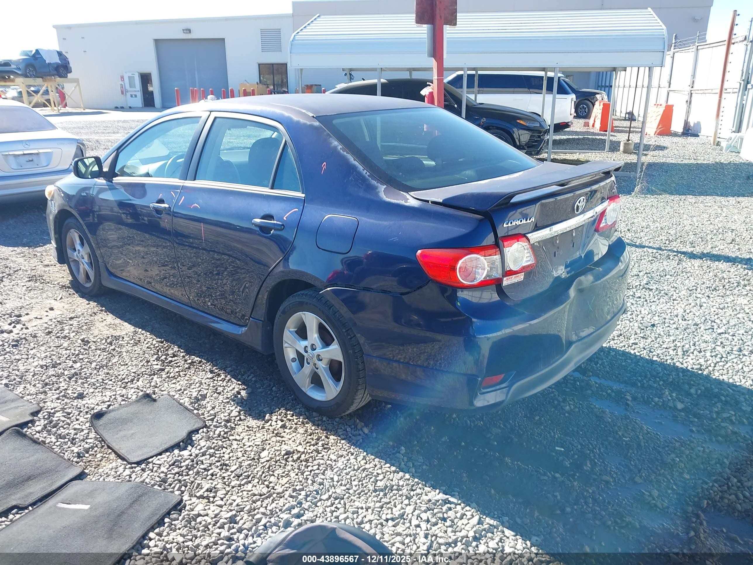2012 Toyota Corolla S Blue vin: 2T1BU4EE9CC907431