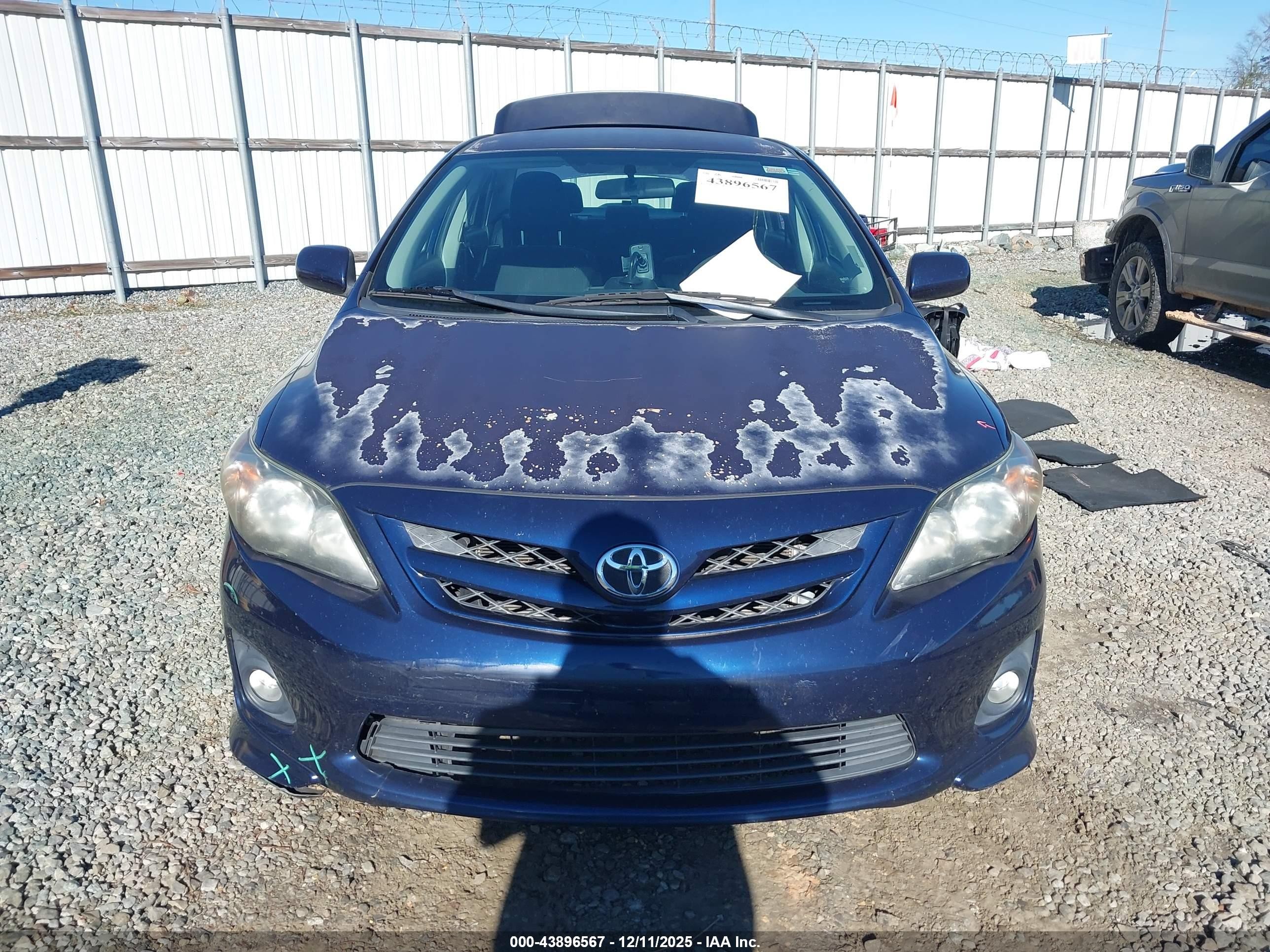 2012 Toyota Corolla S Blue vin: 2T1BU4EE9CC907431