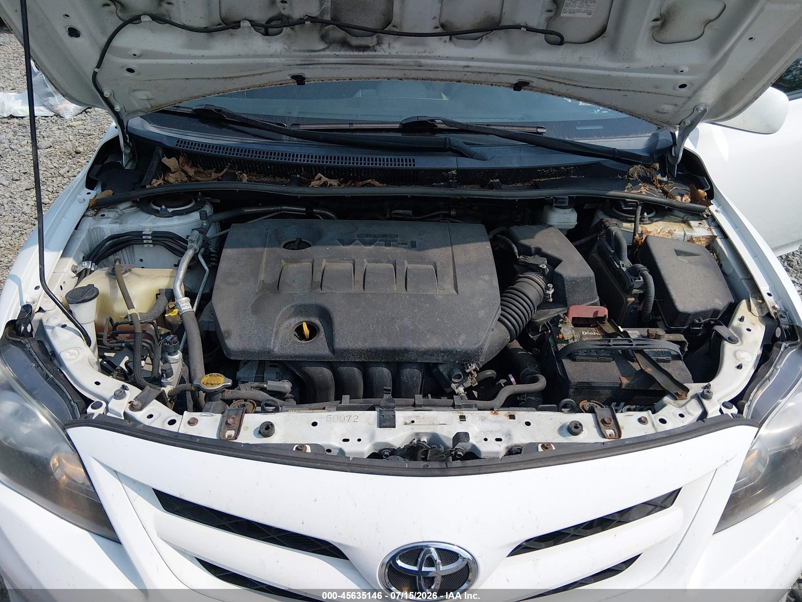 2012 Toyota Corolla S White vin: 2T1BU4EE9CC908904
