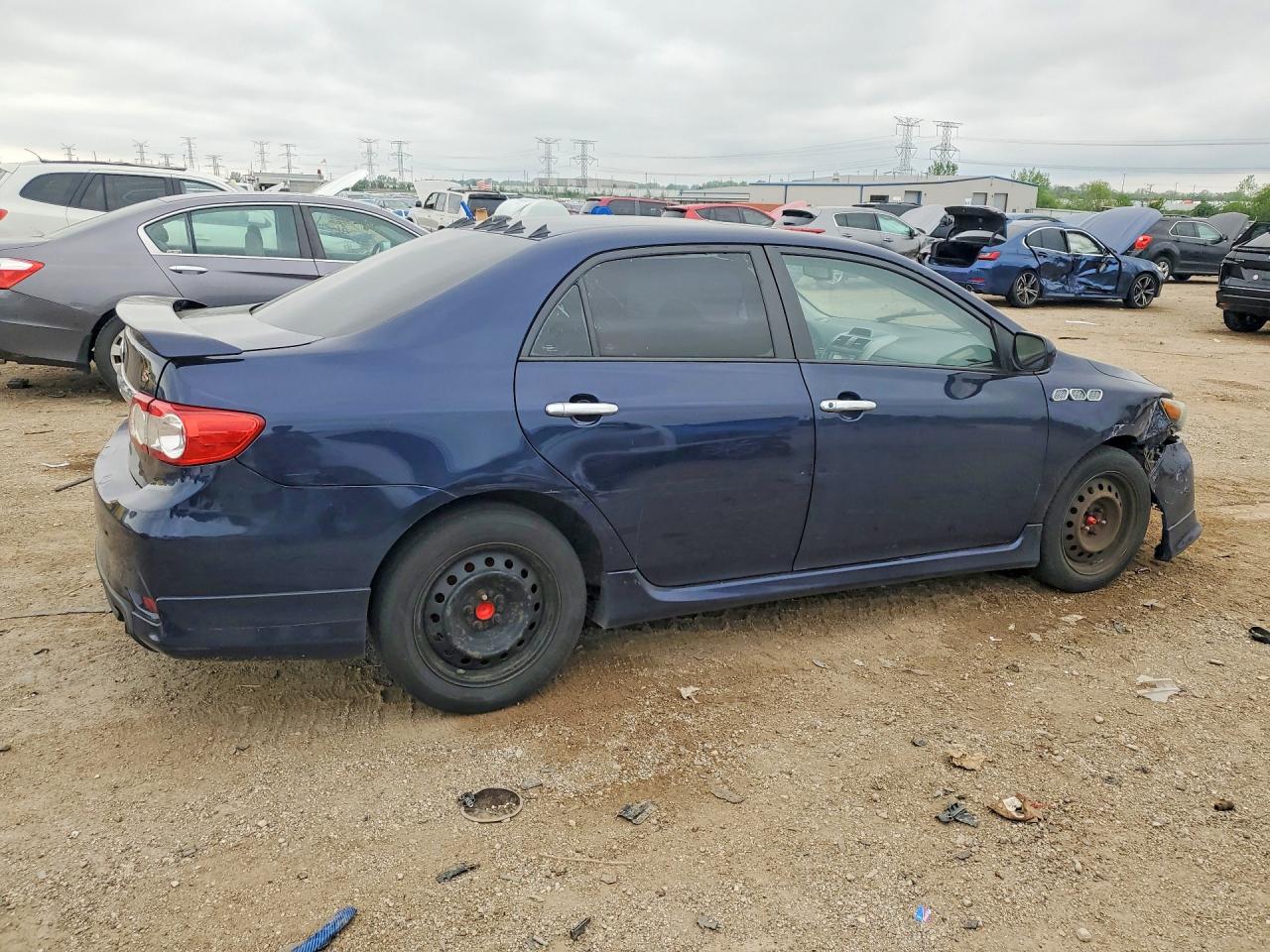 2012 Toyota Corolla S Blue vin: 2T1BU4EE9CC910975