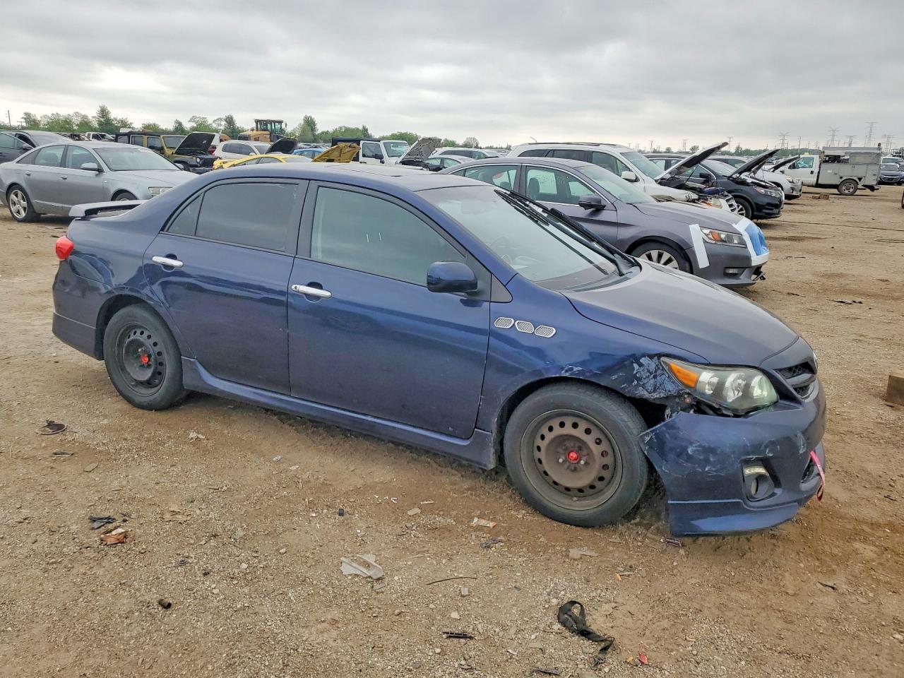 2012 Toyota Corolla S Blue vin: 2T1BU4EE9CC910975