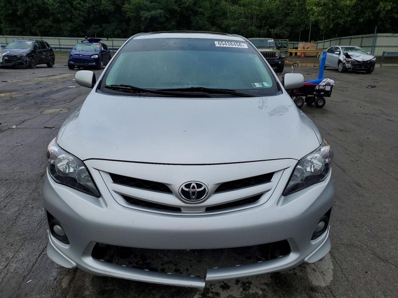 2013 Toyota Corolla S Silver vin: 2T1BU4EE9DC063019