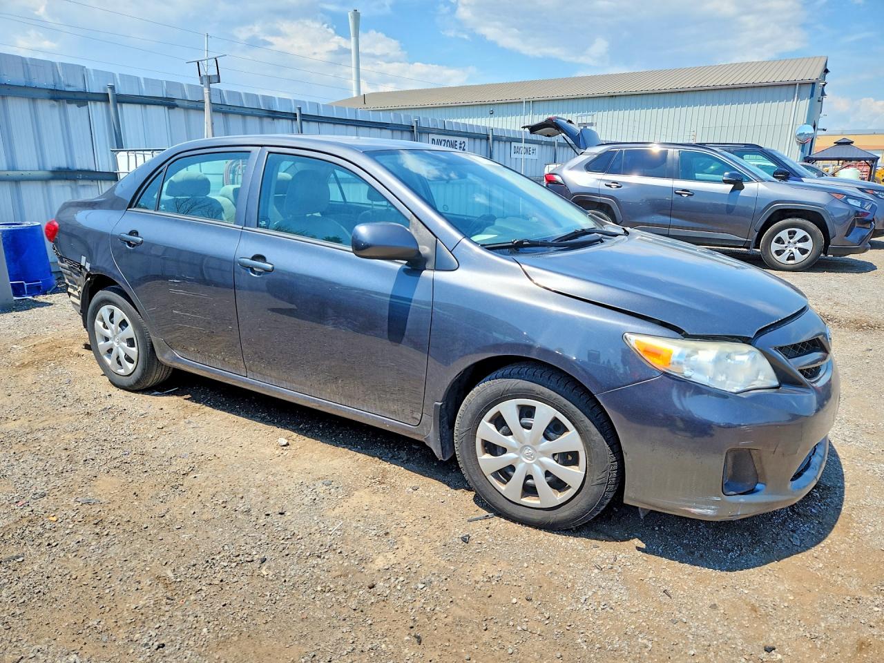 2013 Toyota Corolla L Gray vin: 2T1BU4EE9DC074828