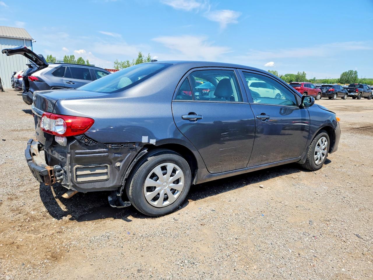 2013 Toyota Corolla L Gray vin: 2T1BU4EE9DC074828
