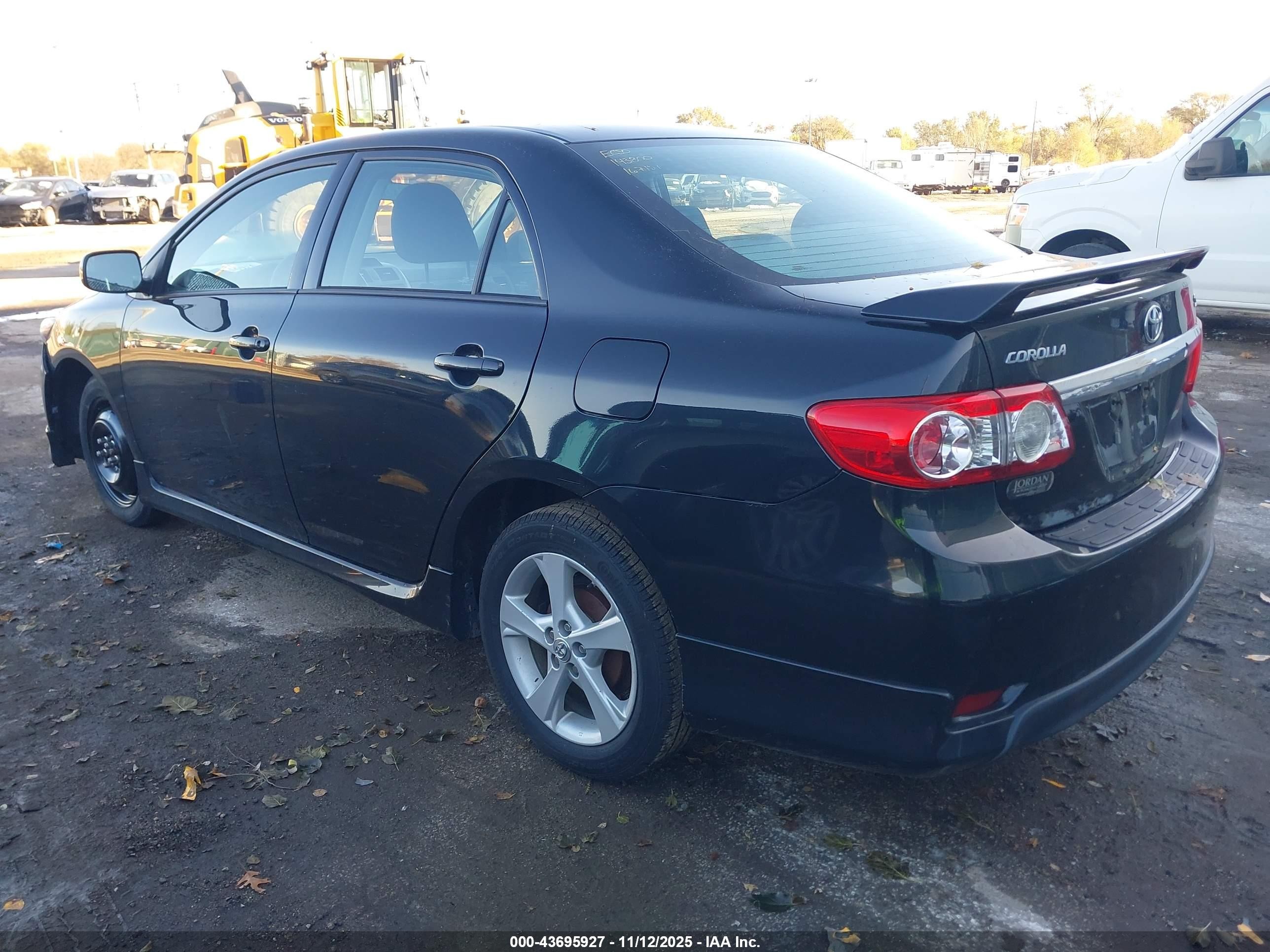 2013 Toyota Corolla S Black vin: 2T1BU4EE9DC079091