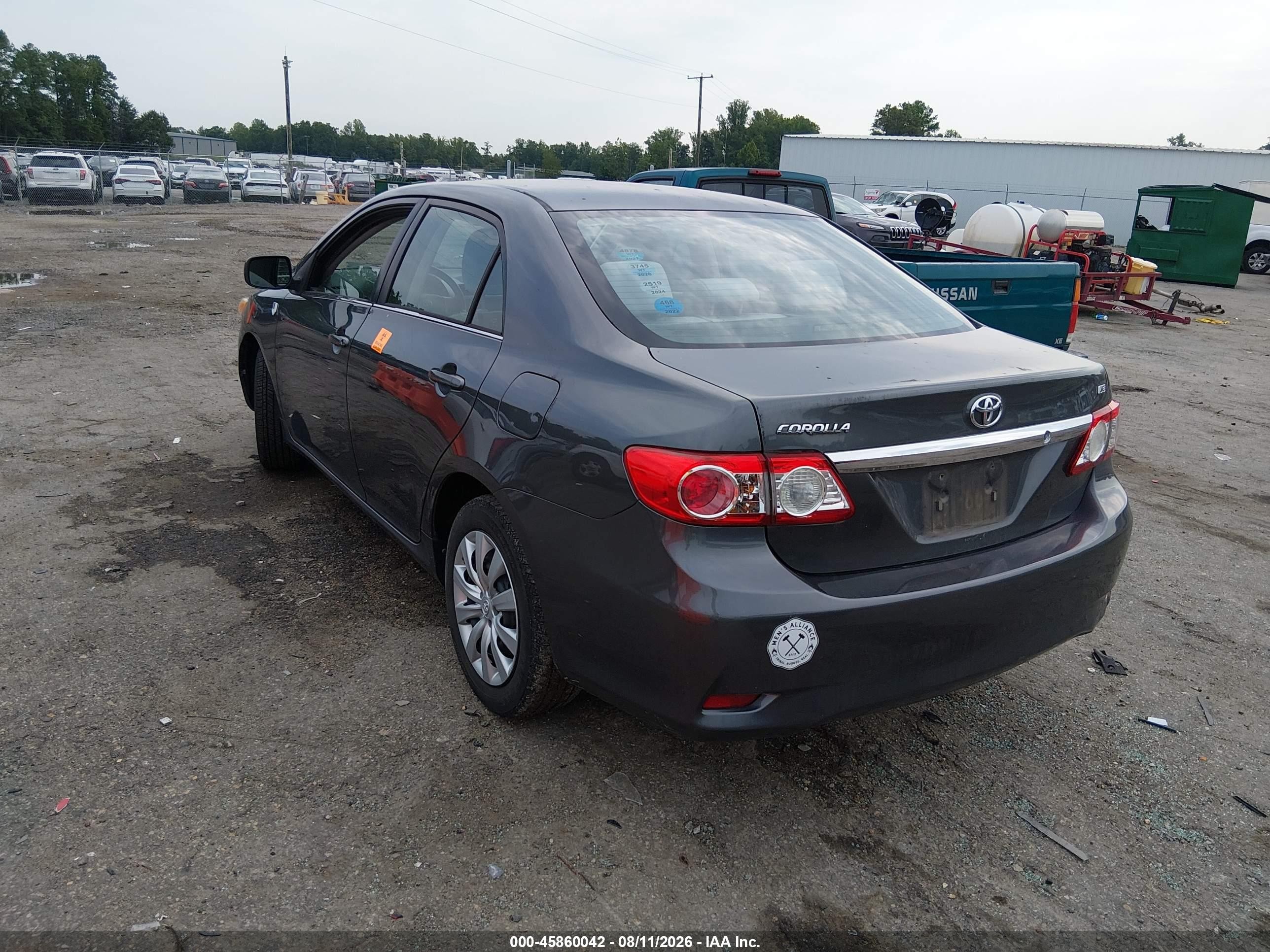 2013 Toyota Corolla Le Gray vin: 2T1BU4EE9DC092570