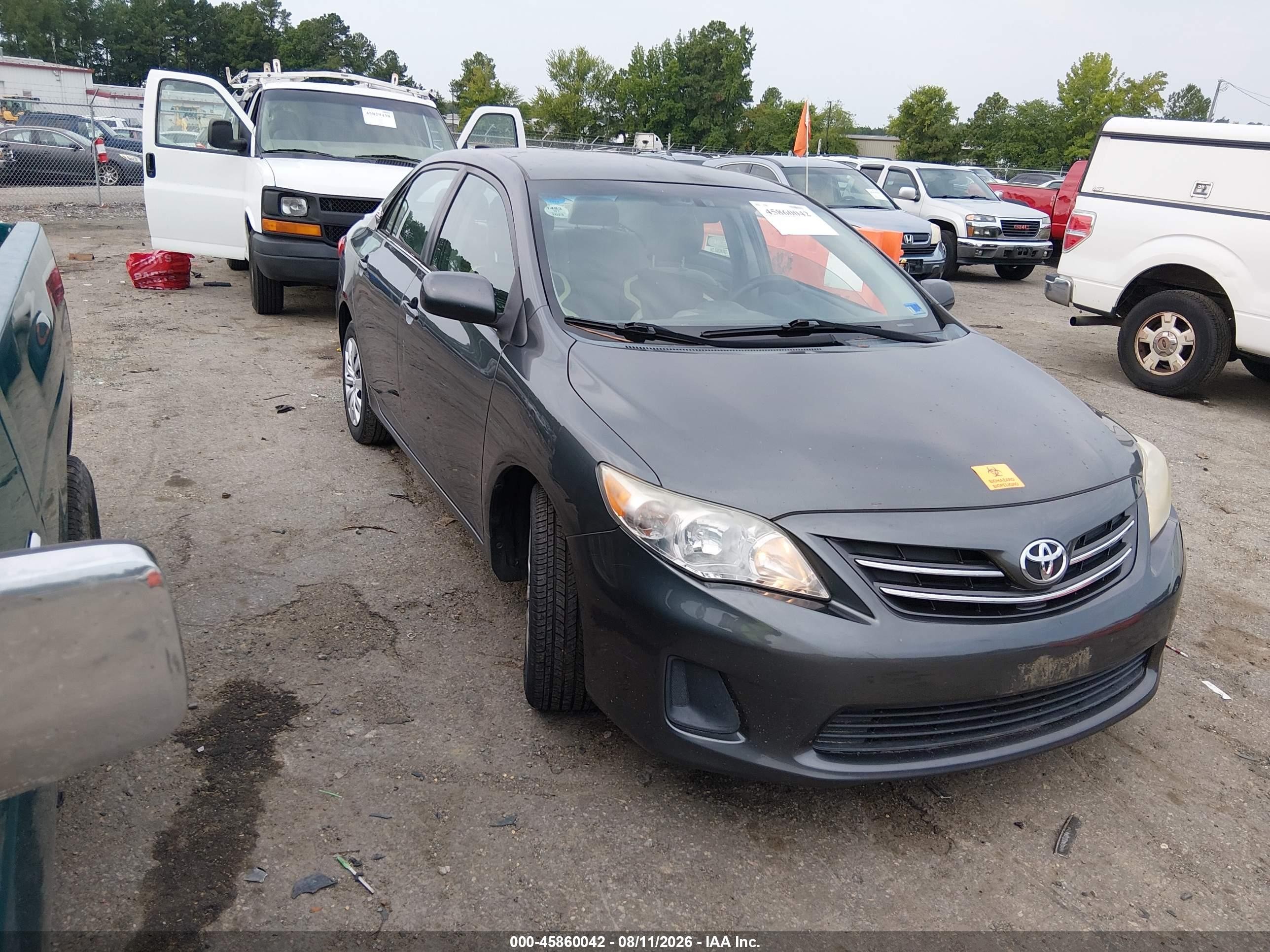 2013 Toyota Corolla Le Gray vin: 2T1BU4EE9DC092570