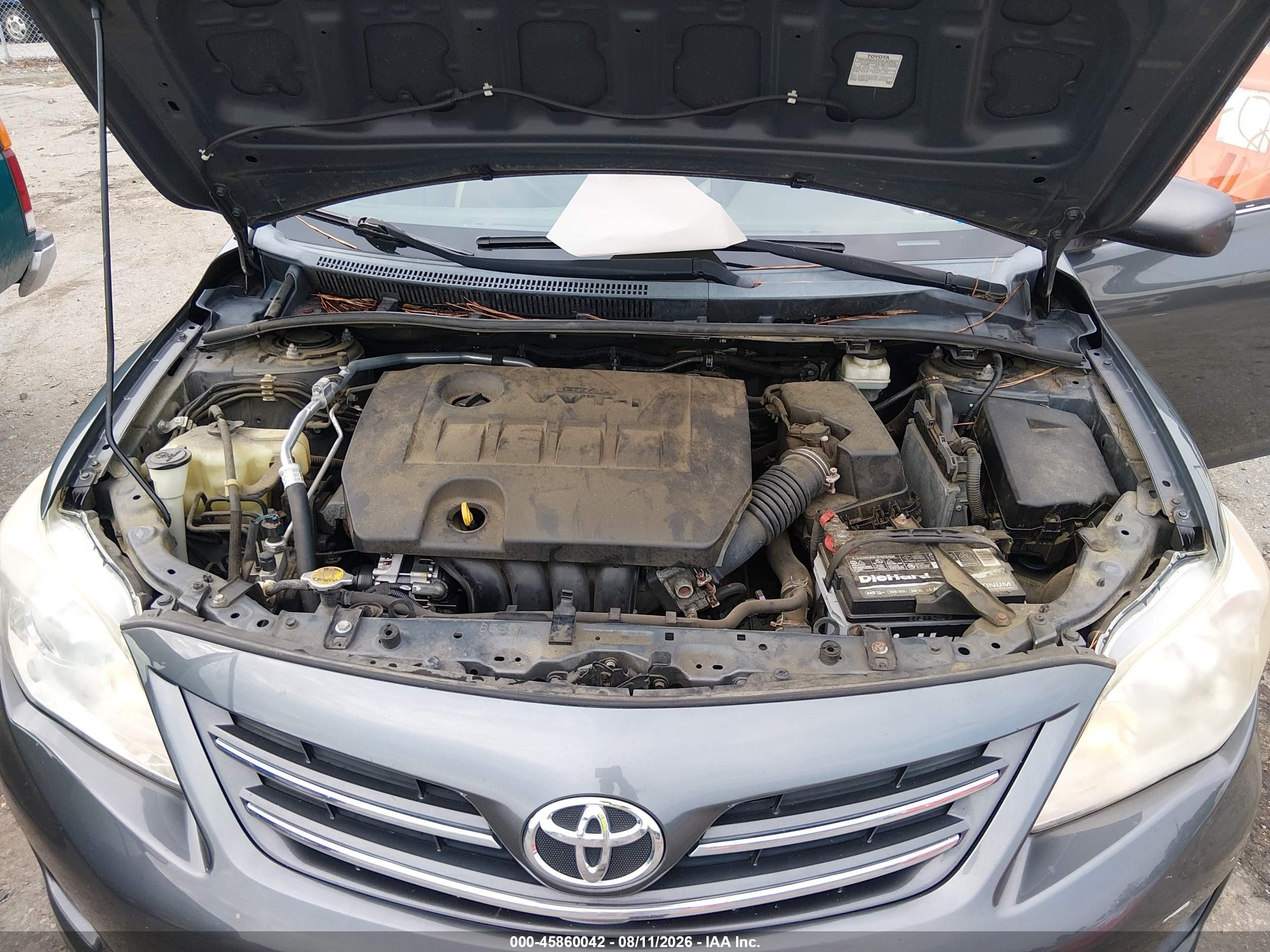 2013 Toyota Corolla Le Gray vin: 2T1BU4EE9DC092570