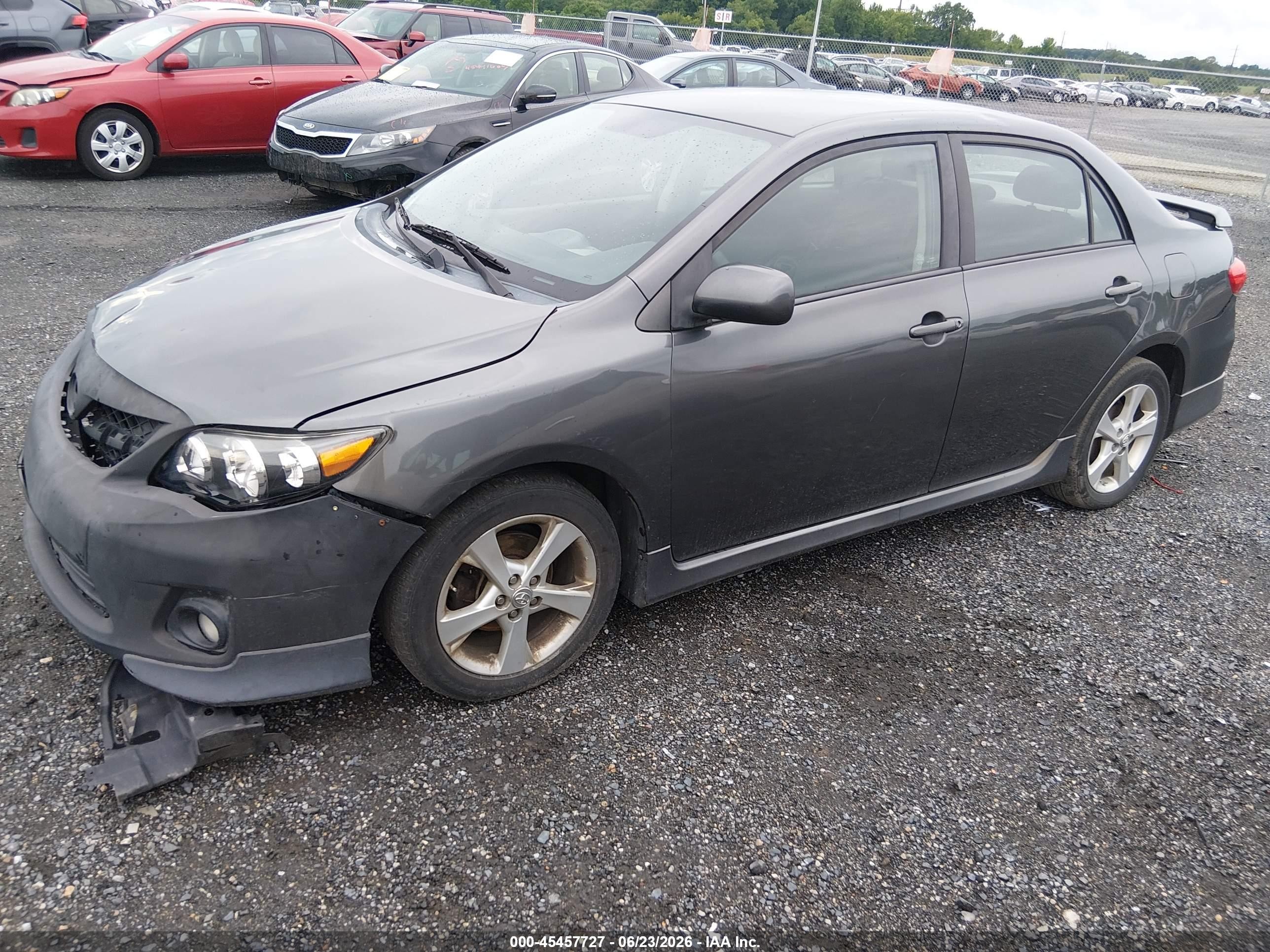 2013 Toyota Corolla S Gray vin: 2T1BU4EE9DC102305