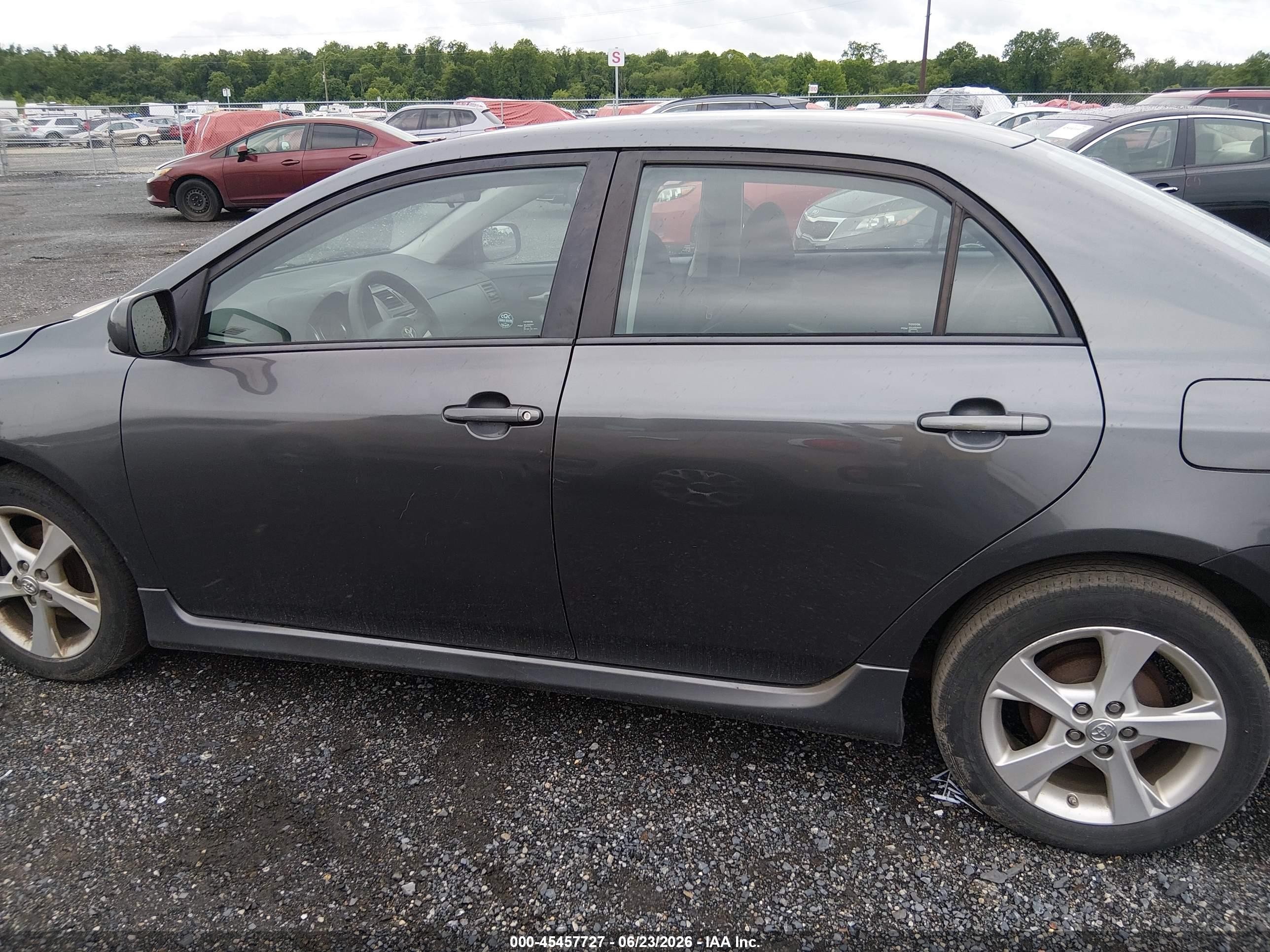 2013 Toyota Corolla S Gray vin: 2T1BU4EE9DC102305