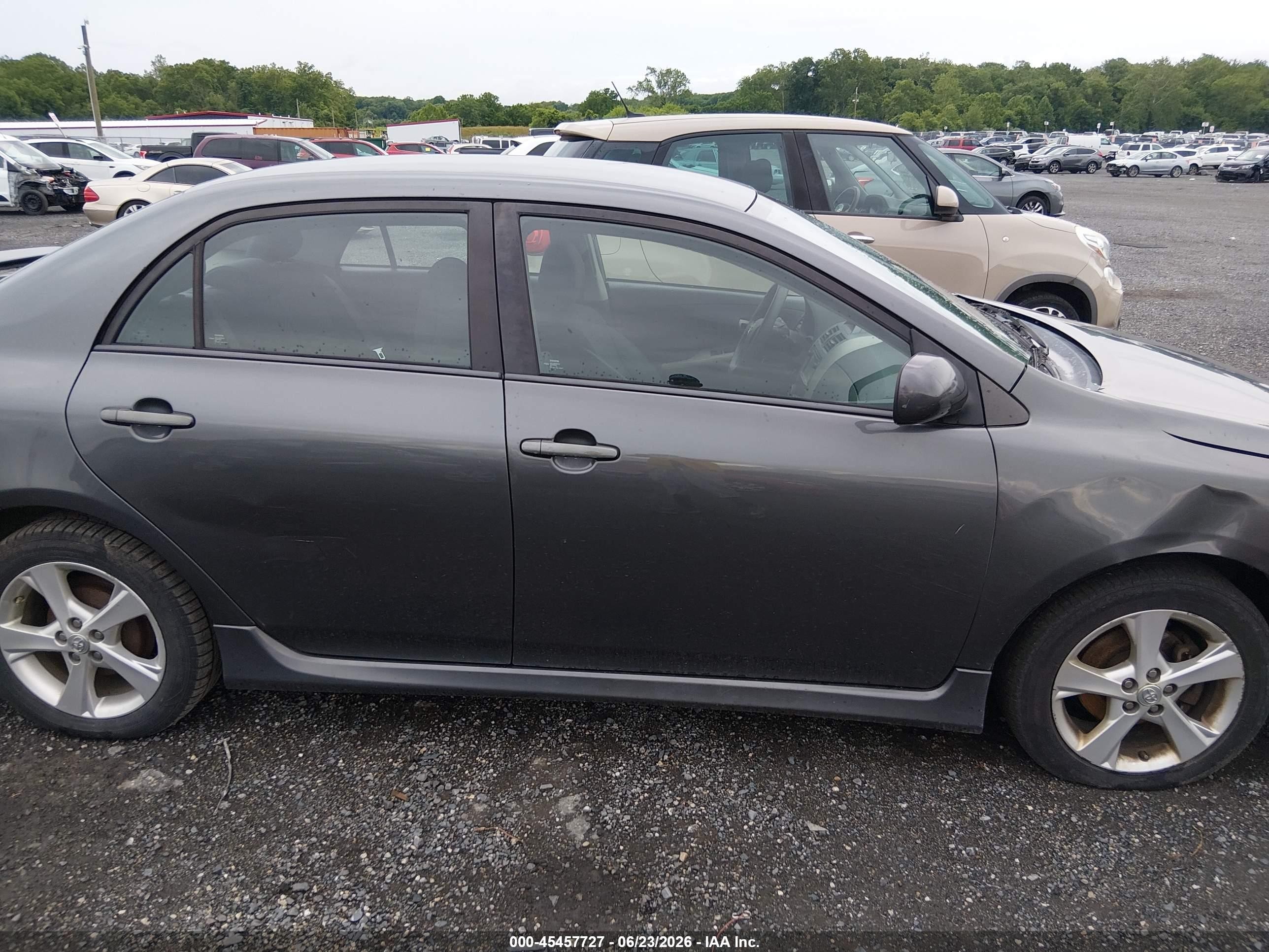 2013 Toyota Corolla S Gray vin: 2T1BU4EE9DC102305