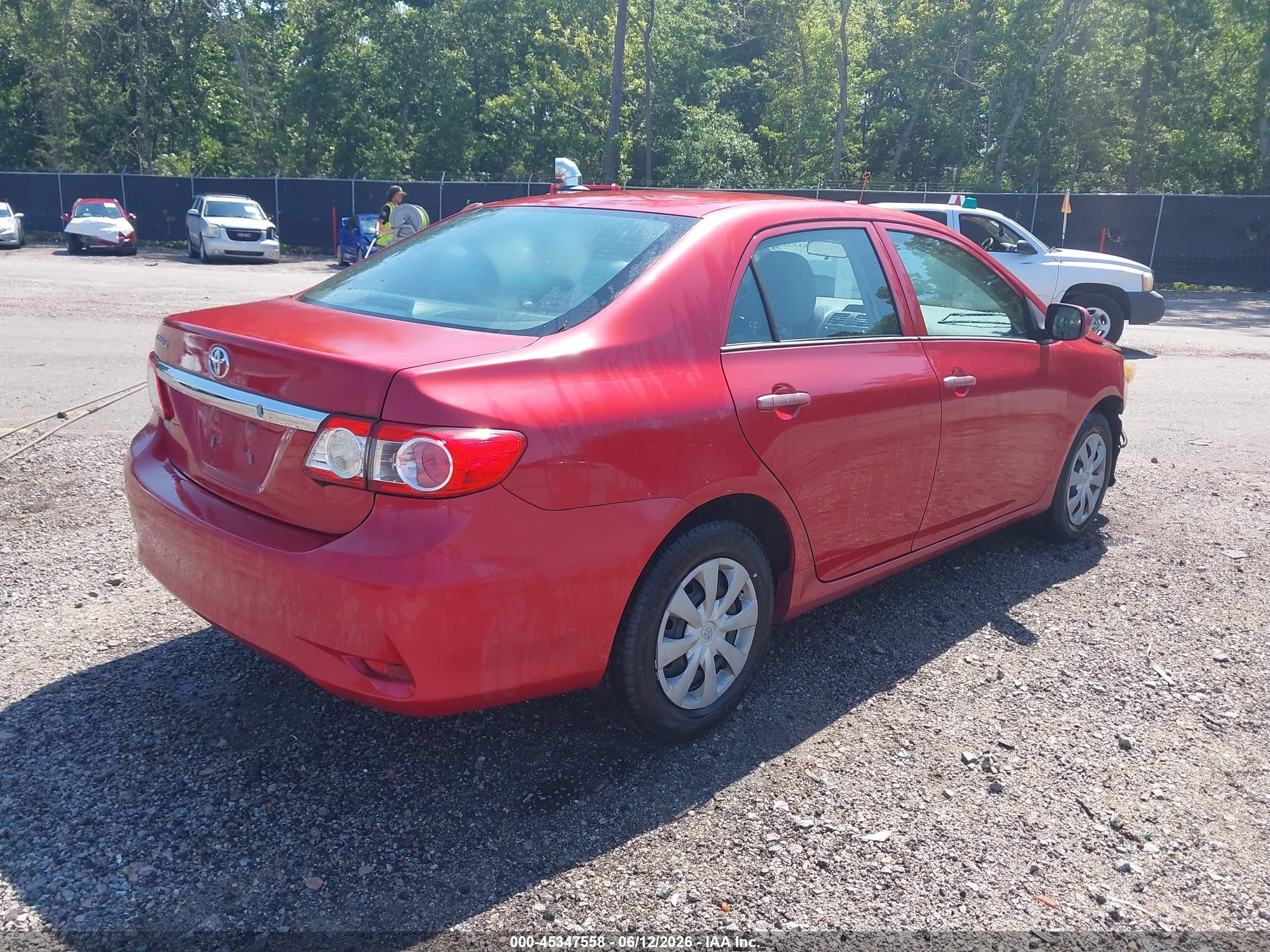 2013 Toyota Corolla L Red vin: 2T1BU4EE9DC109769