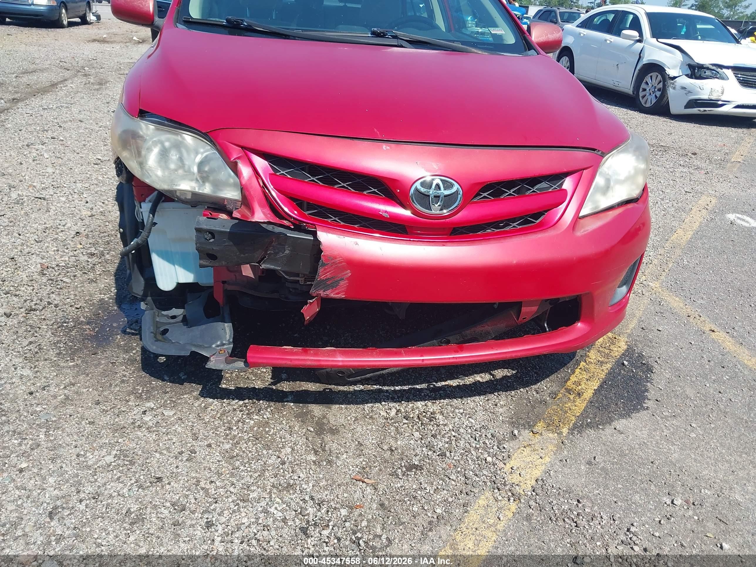 2013 Toyota Corolla L Red vin: 2T1BU4EE9DC109769