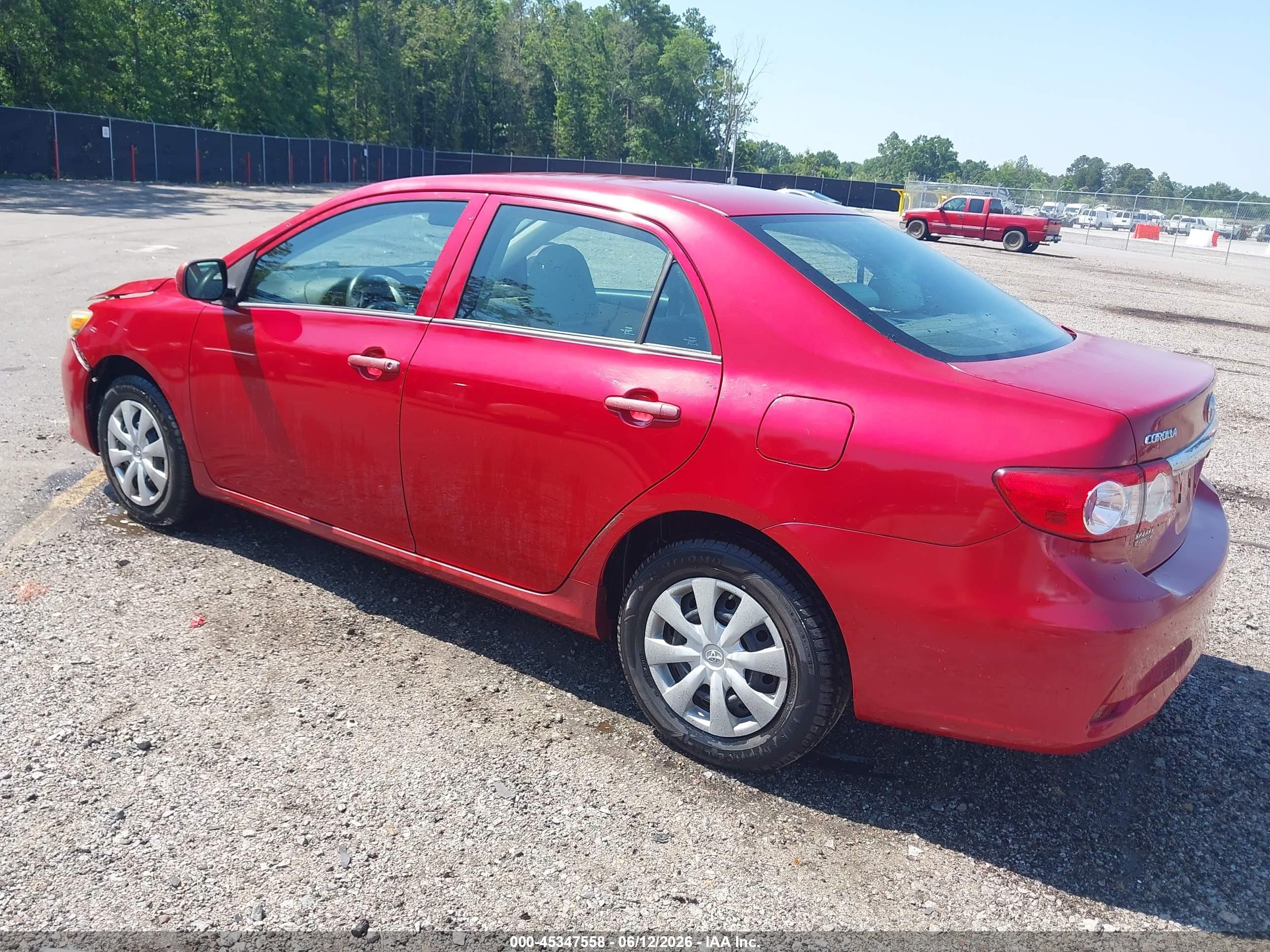 2013 Toyota Corolla L Red vin: 2T1BU4EE9DC109769