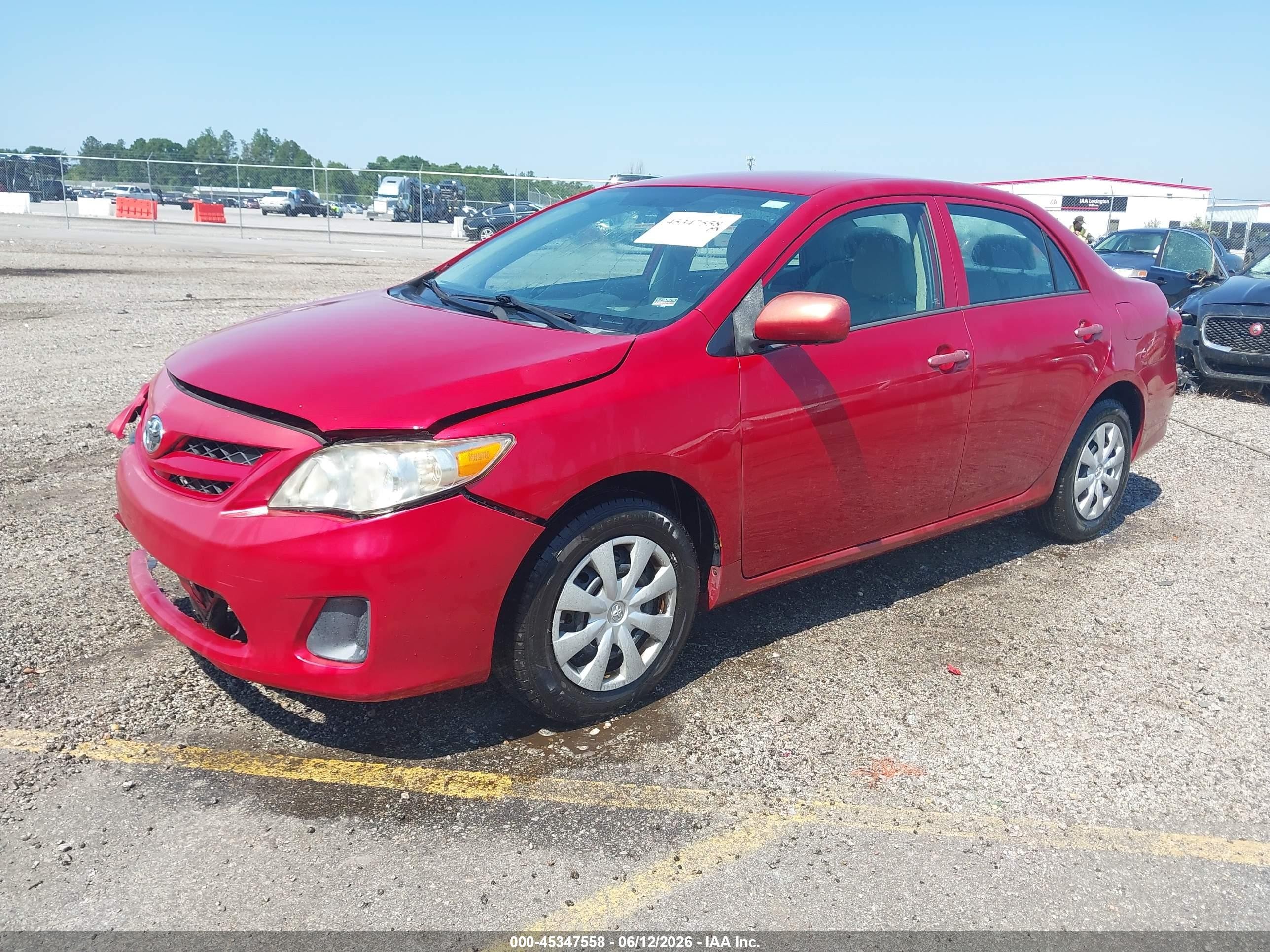 2013 Toyota Corolla L Red vin: 2T1BU4EE9DC109769