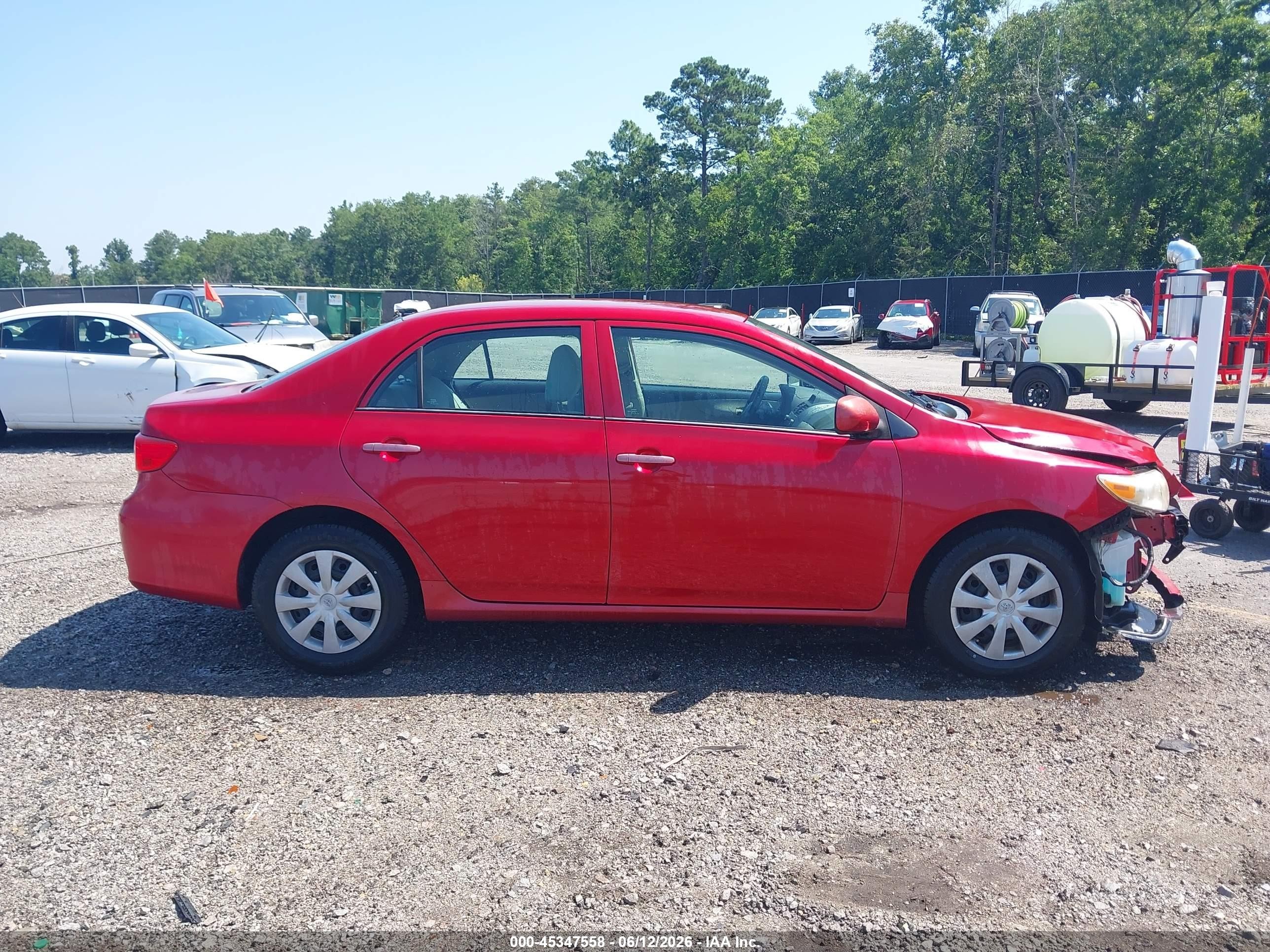 2013 Toyota Corolla L Red vin: 2T1BU4EE9DC109769