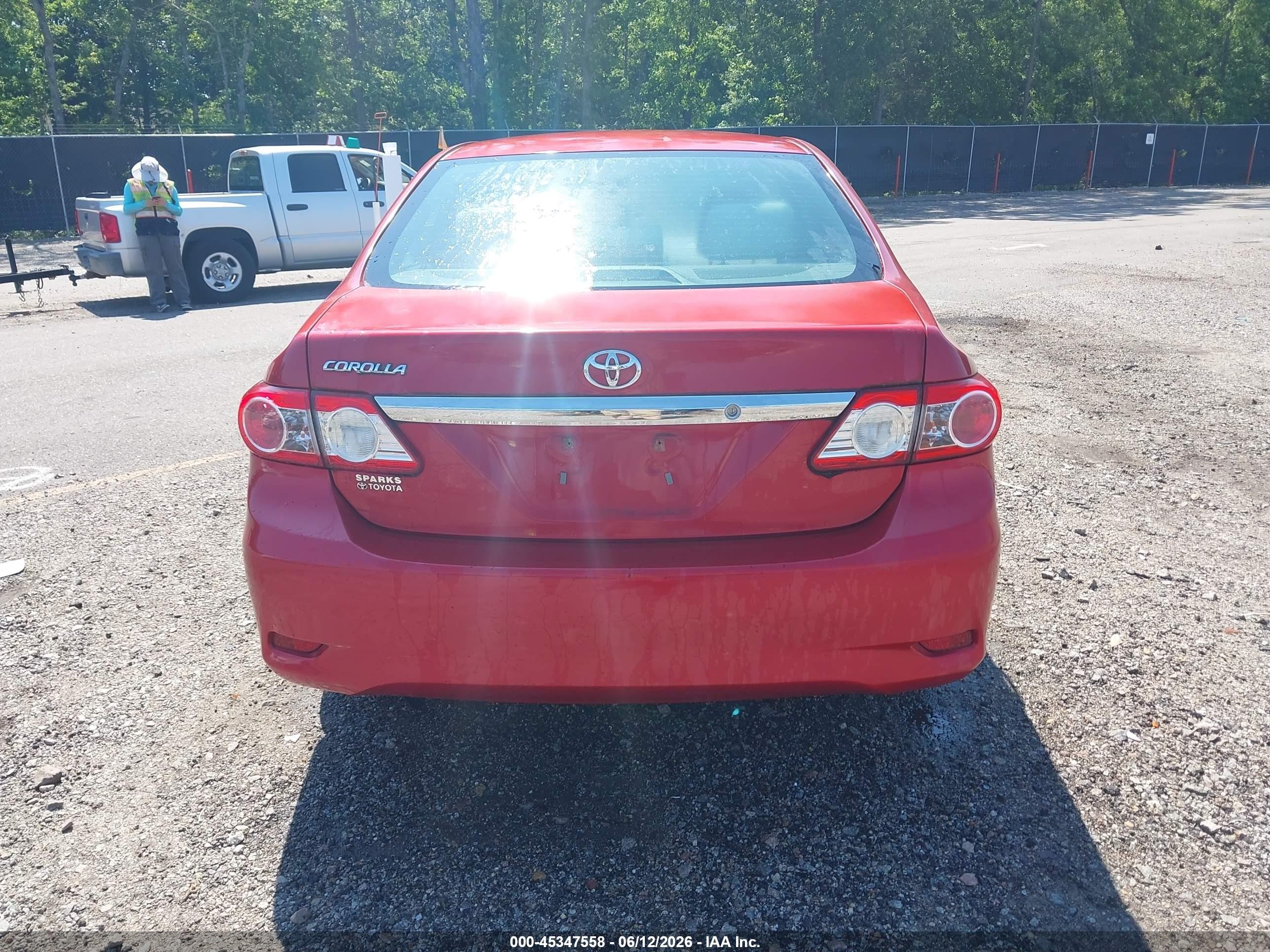 2013 Toyota Corolla L Red vin: 2T1BU4EE9DC109769
