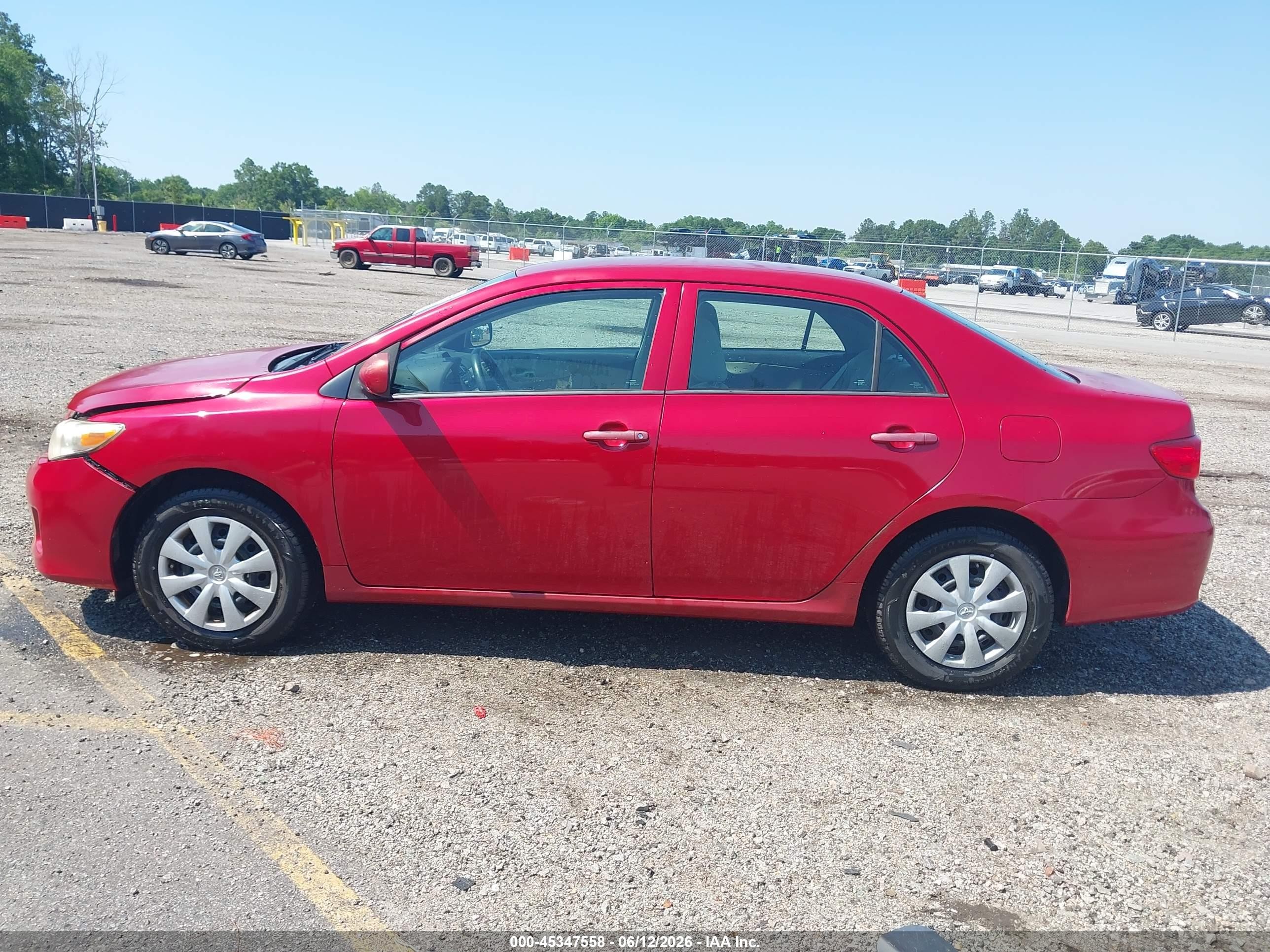 2013 Toyota Corolla L Red vin: 2T1BU4EE9DC109769