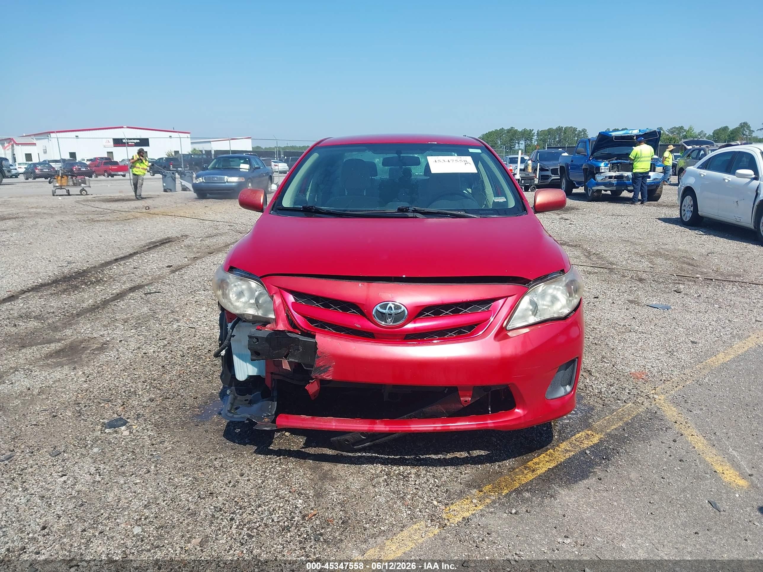 2013 Toyota Corolla L Red vin: 2T1BU4EE9DC109769