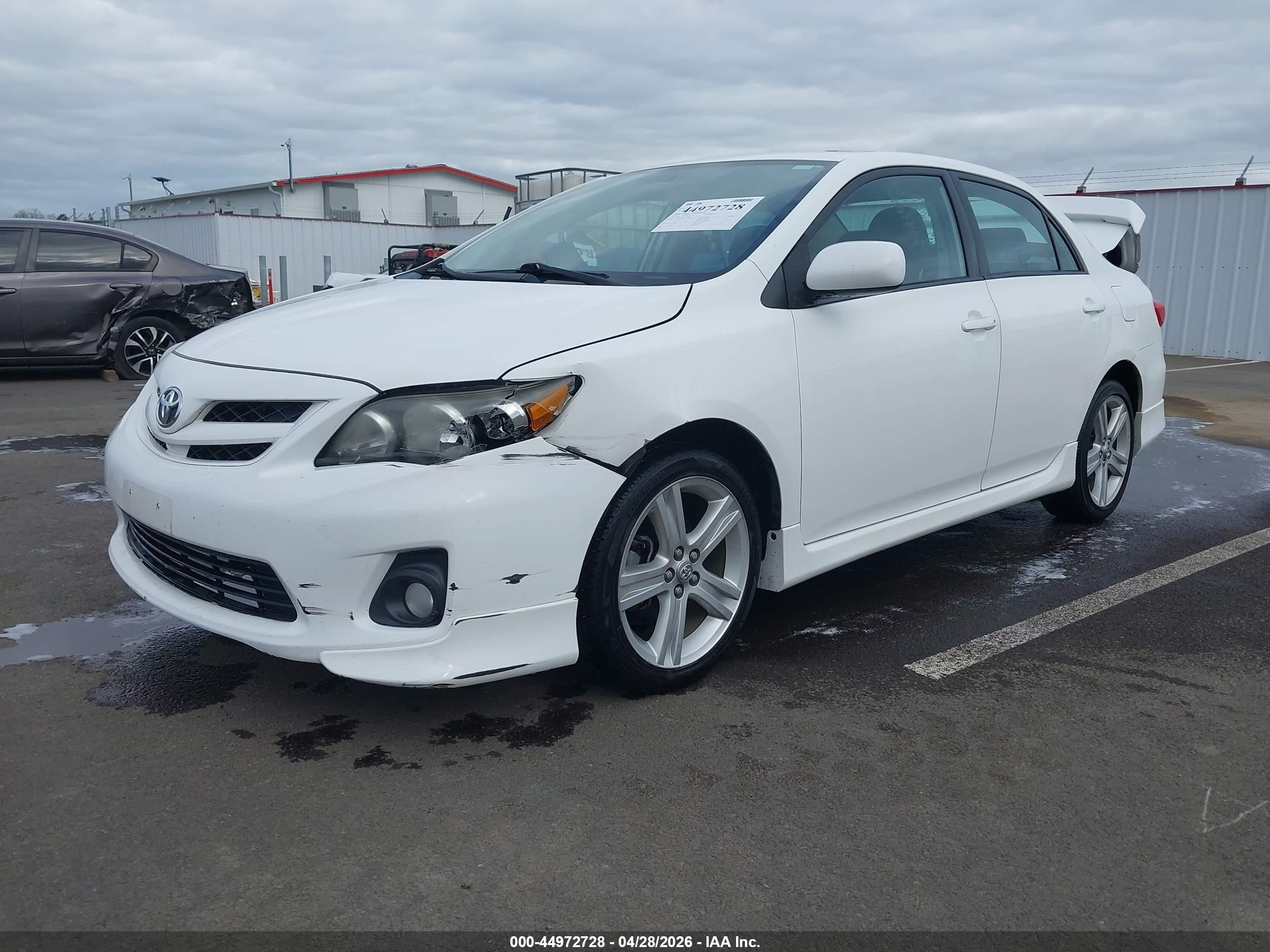 2013 Toyota Corolla S White vin: 2T1BU4EE9DC113580