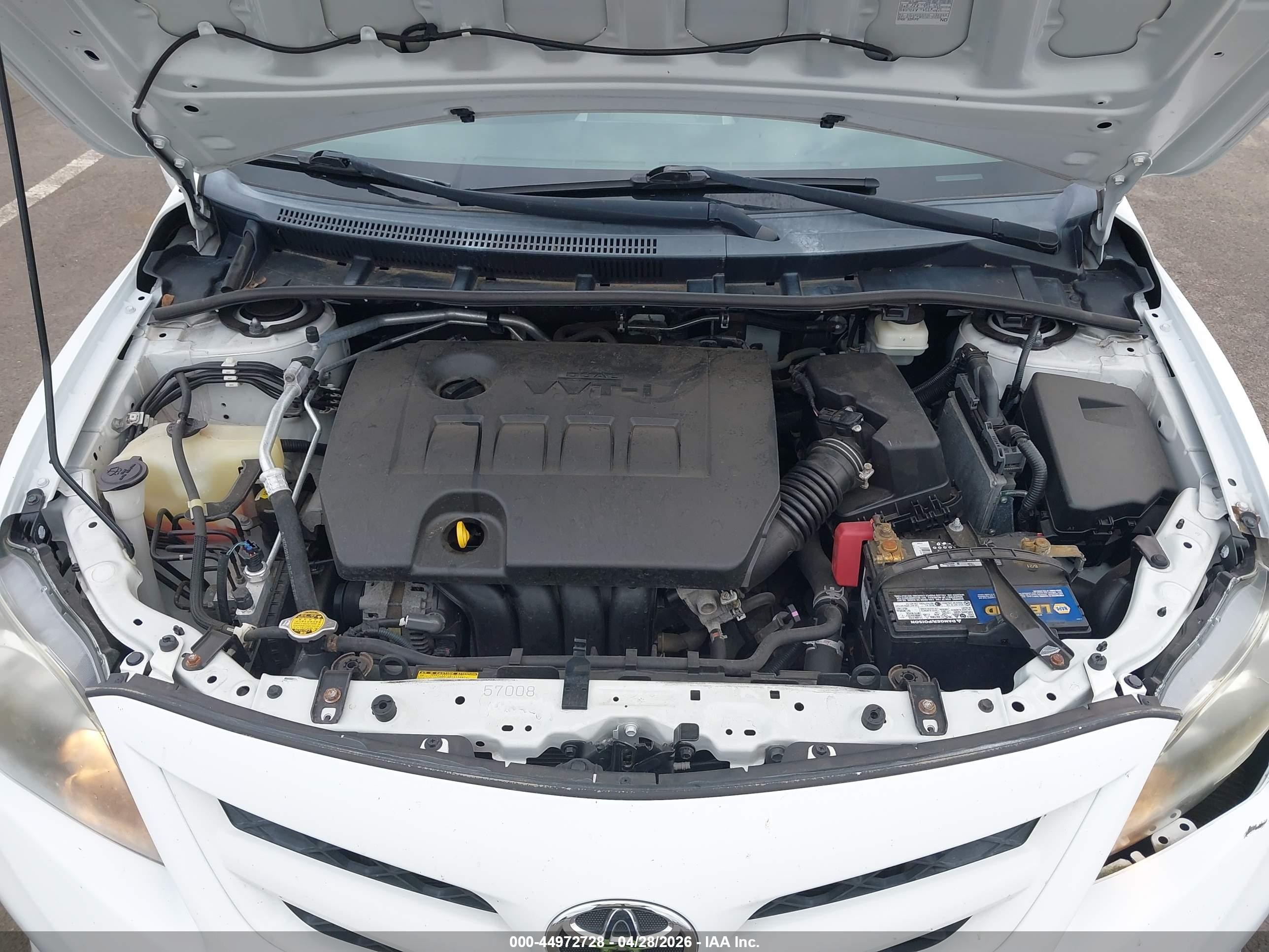 2013 Toyota Corolla S White vin: 2T1BU4EE9DC113580