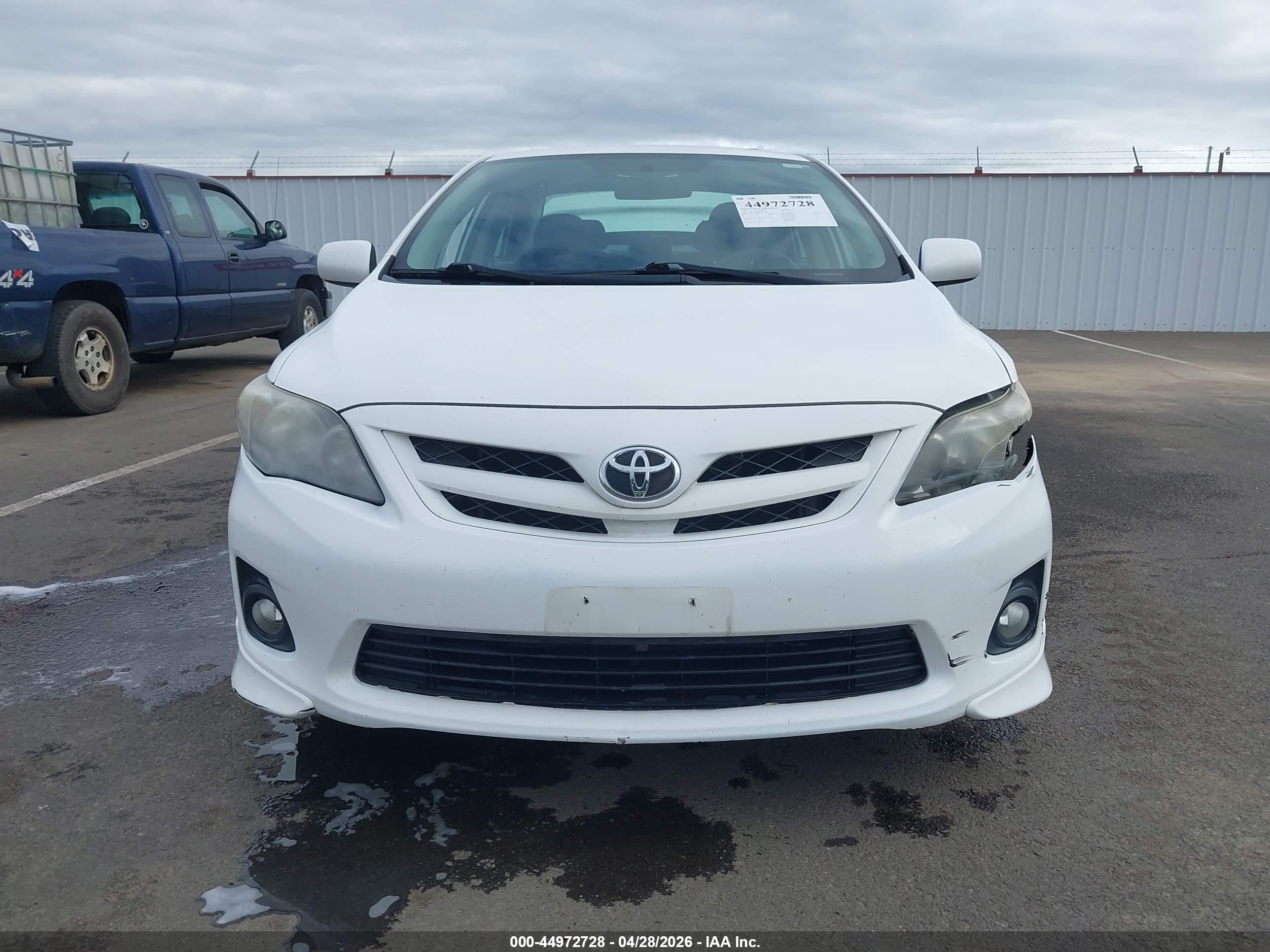 2013 Toyota Corolla S White vin: 2T1BU4EE9DC113580