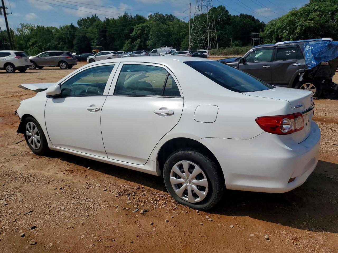 2013 Toyota Corolla L White vin: 2T1BU4EE9DC113630