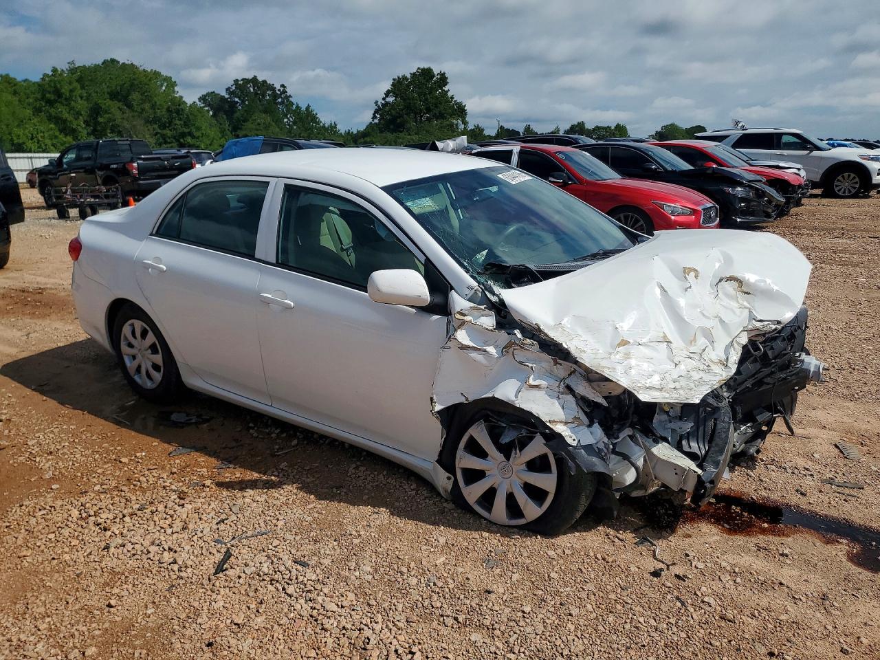 2013 Toyota Corolla L White vin: 2T1BU4EE9DC113630