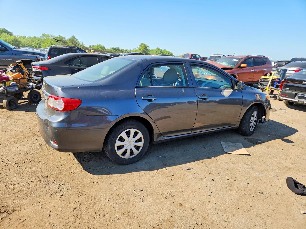 2013 Toyota Corolla L Gray vin: 2T1BU4EE9DC115958