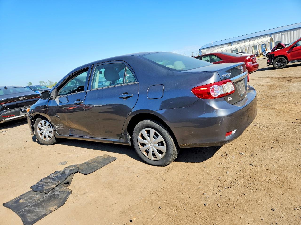 2013 Toyota Corolla L Gray vin: 2T1BU4EE9DC115958