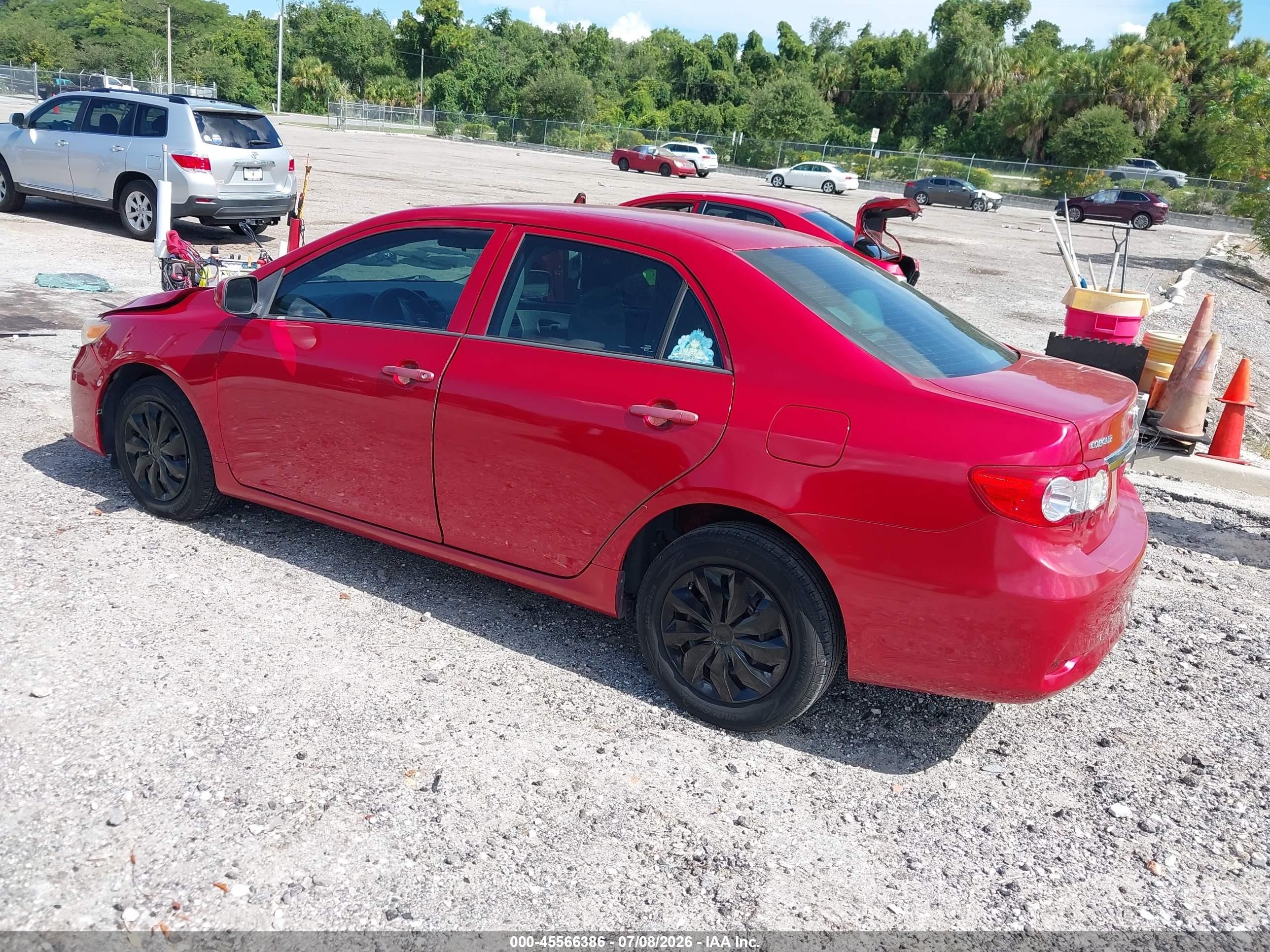 2013 Toyota Corolla L Red vin: 2T1BU4EE9DC121114