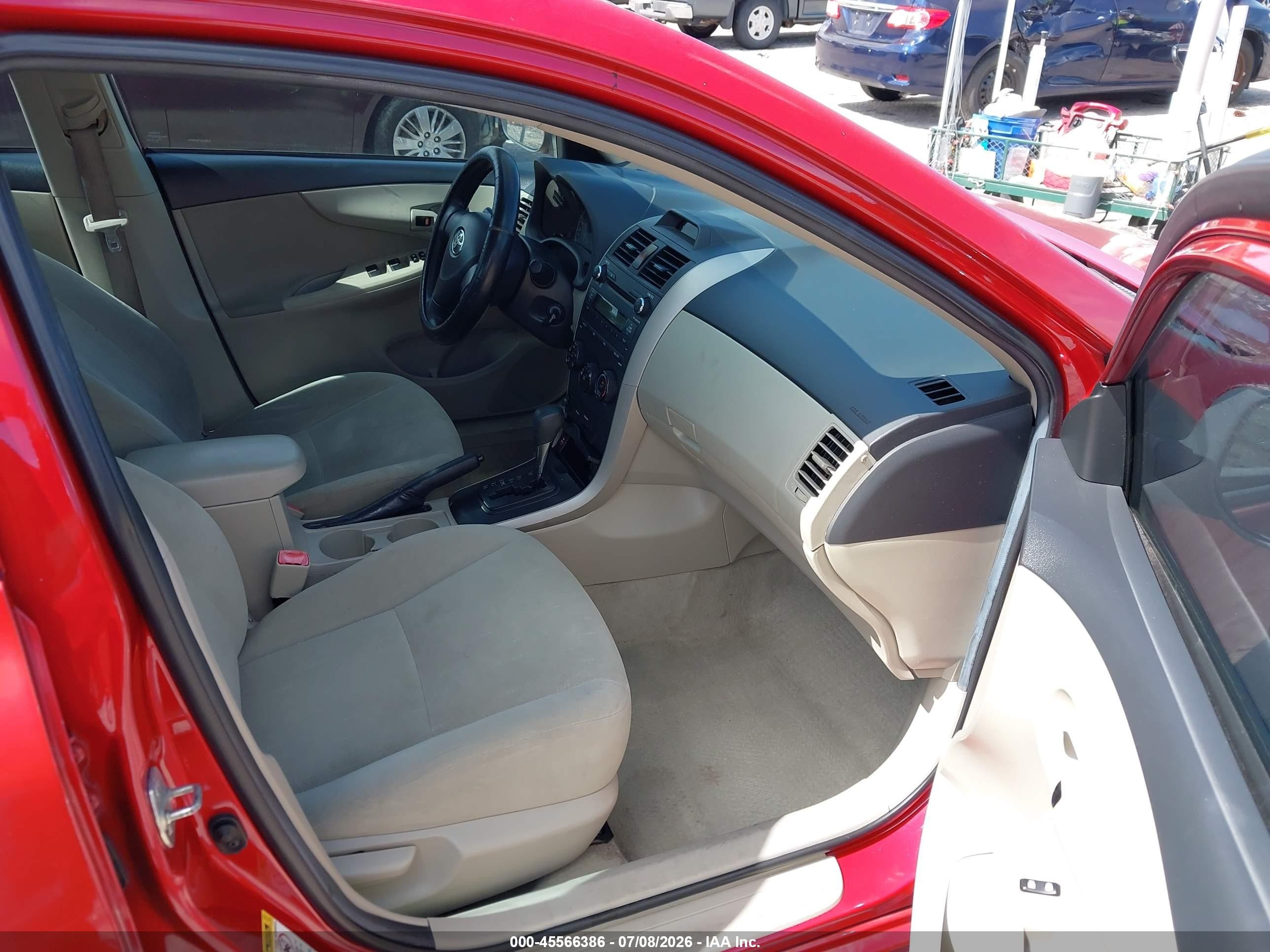 2013 Toyota Corolla L Red vin: 2T1BU4EE9DC121114